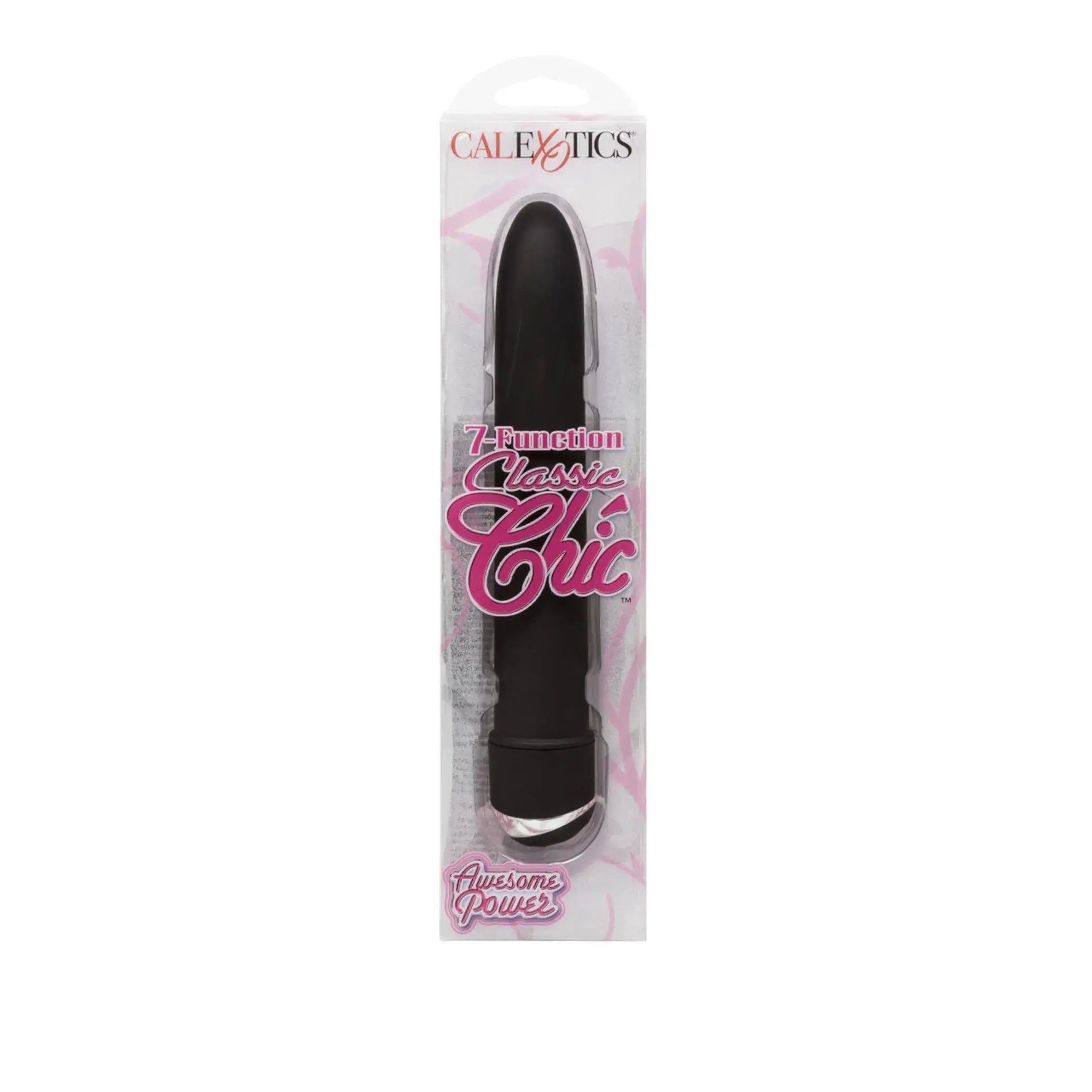 7 Function Classic Chic Vibrator 6in Black California Exotic Novelties