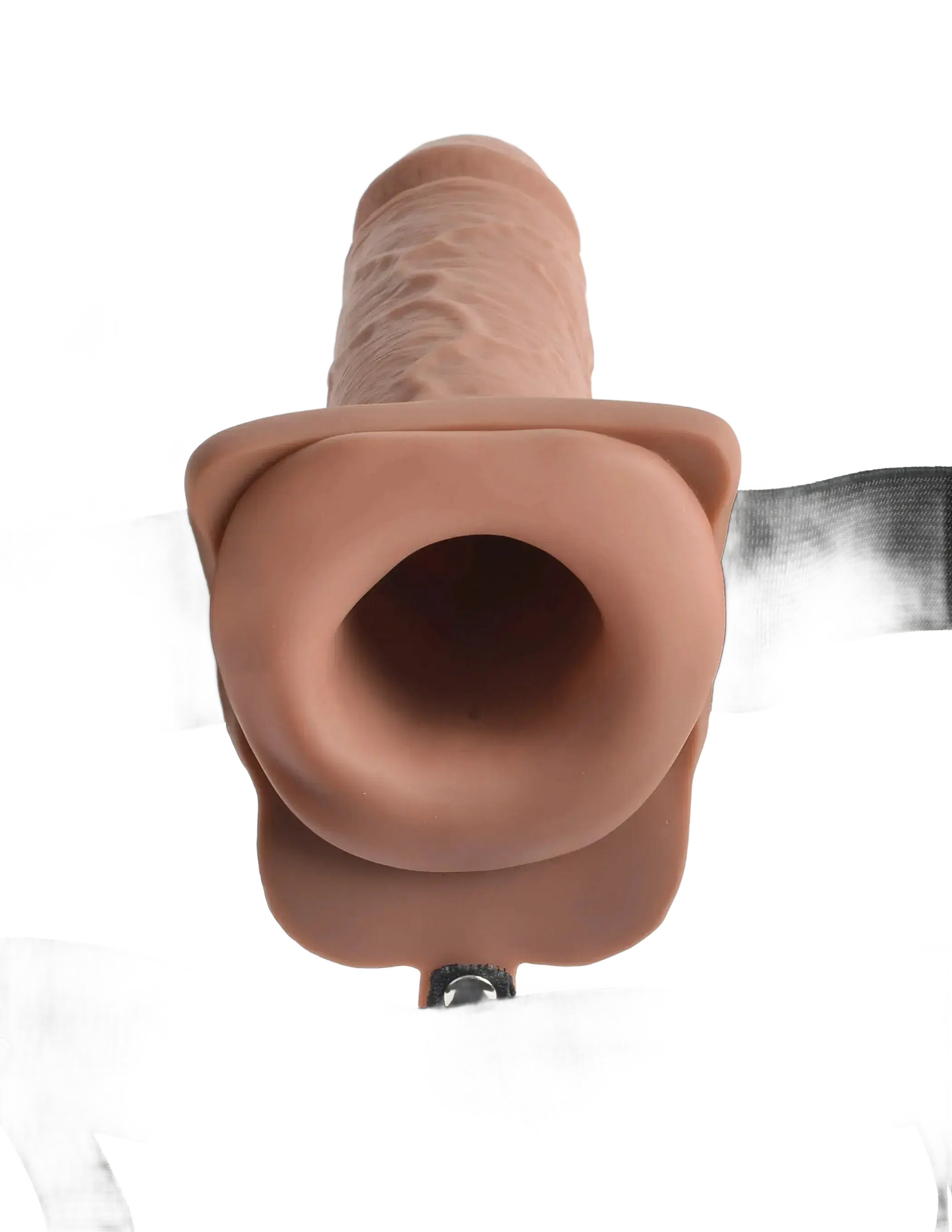 FETISH FANTASY 7 IN HOLLOW RECHARGEABLE STRAP-ON REMOTE TAN Pipedream Products