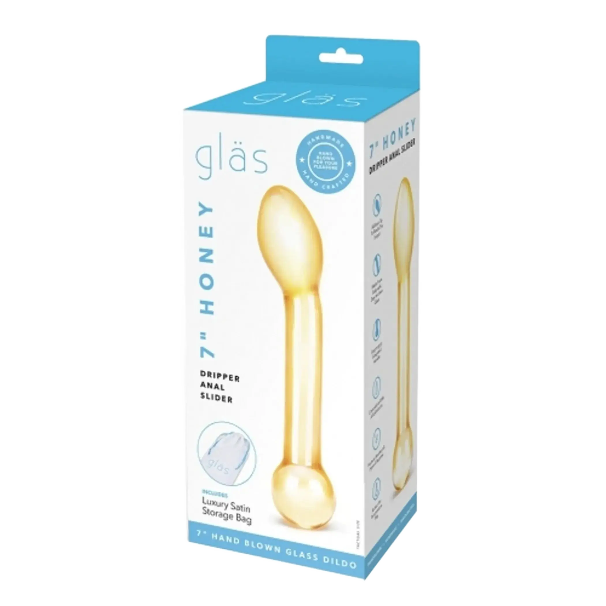 GLAS 7IN HONEY DRIPPER ANAL SLIDER Electric / Hustler Lingerie