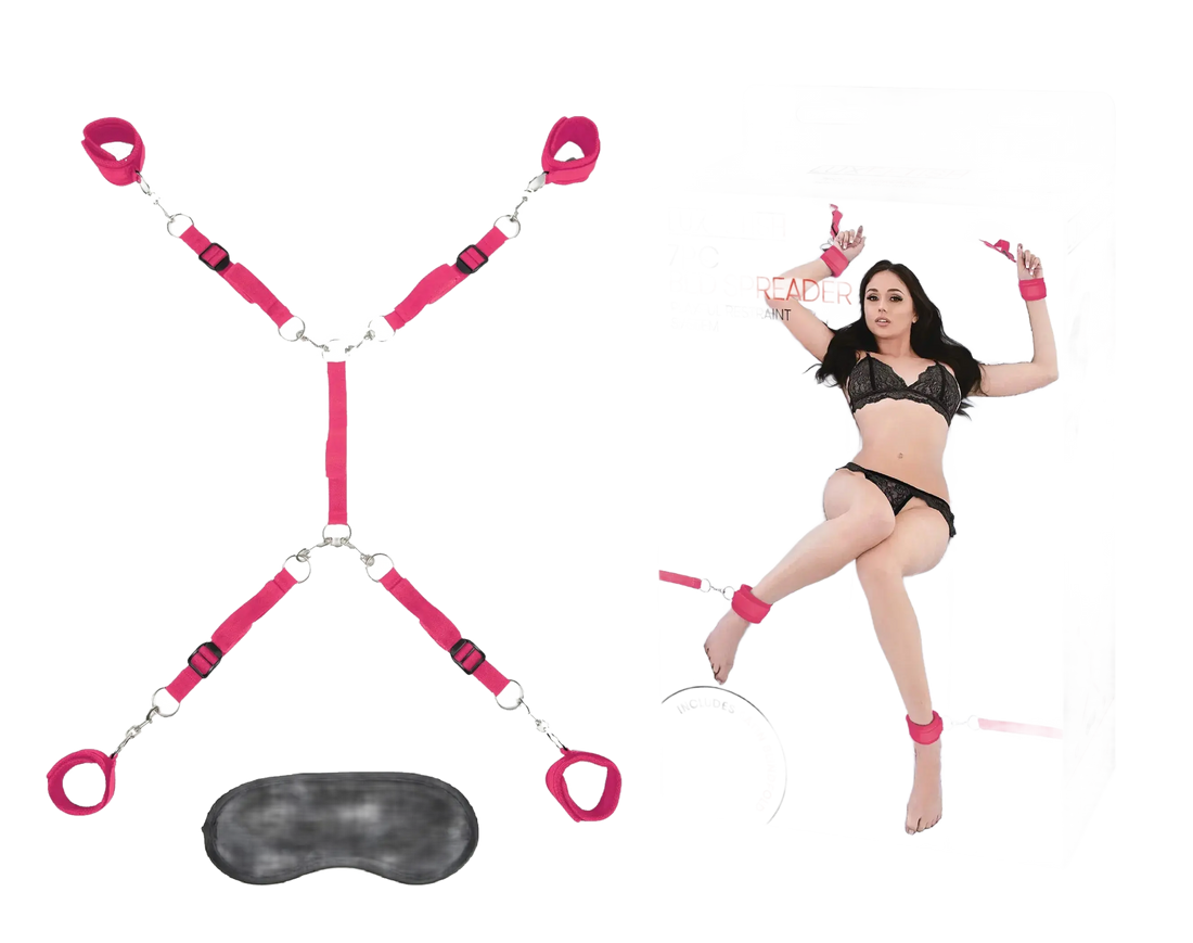 LUX FETISH 7PC BED SPREADER HOT PINK Electric / Hustler Lingerie