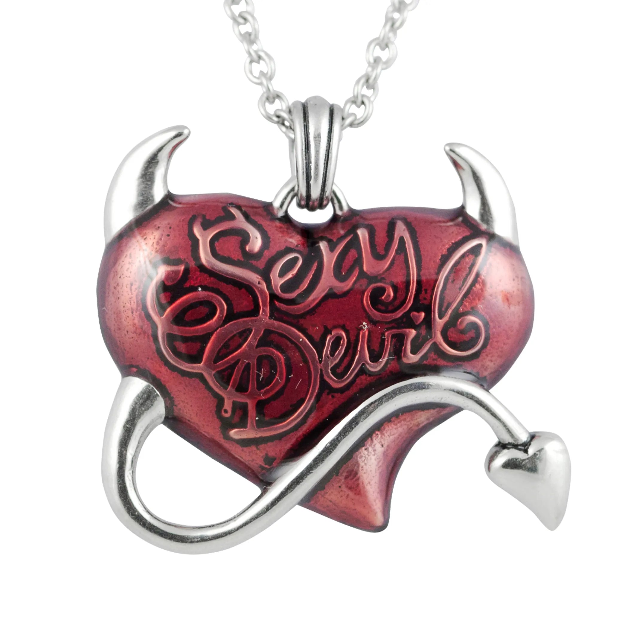 Sexy Devil Heart Necklace Controse