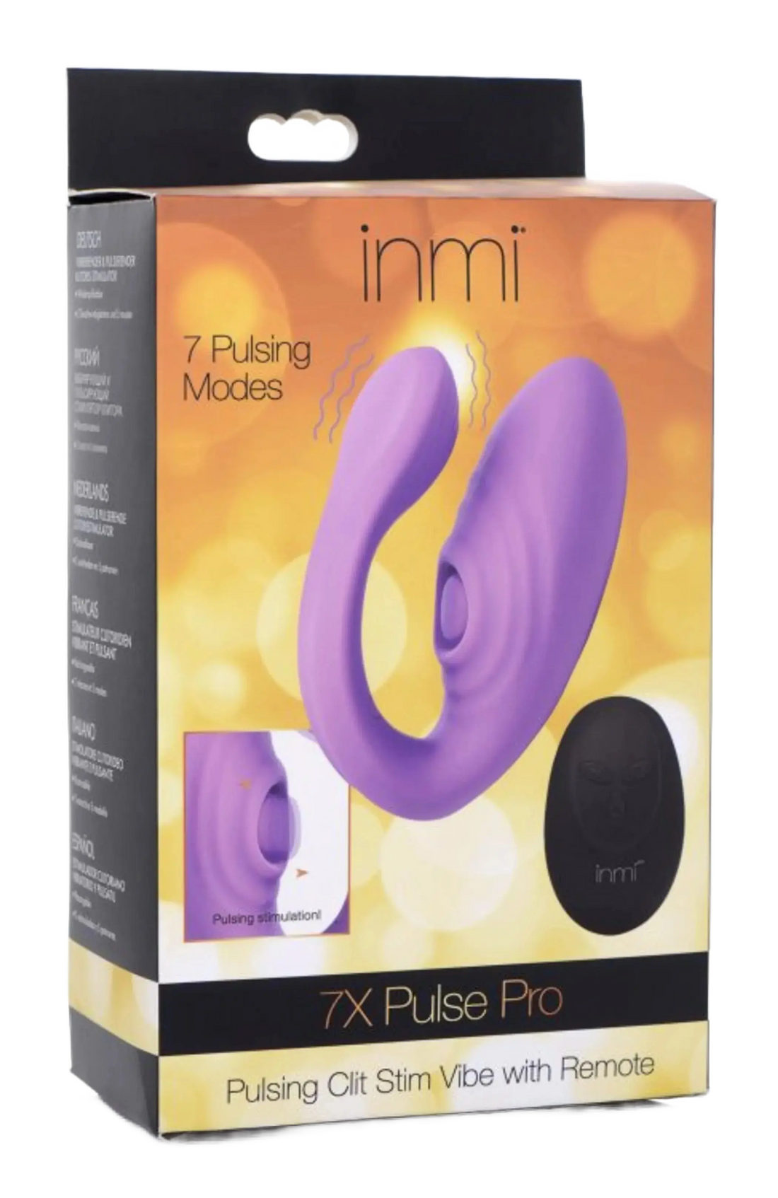 INMI 7X PULSE PRO PULSING CLIT STIM VIBE W/ REMOTE XR Brands