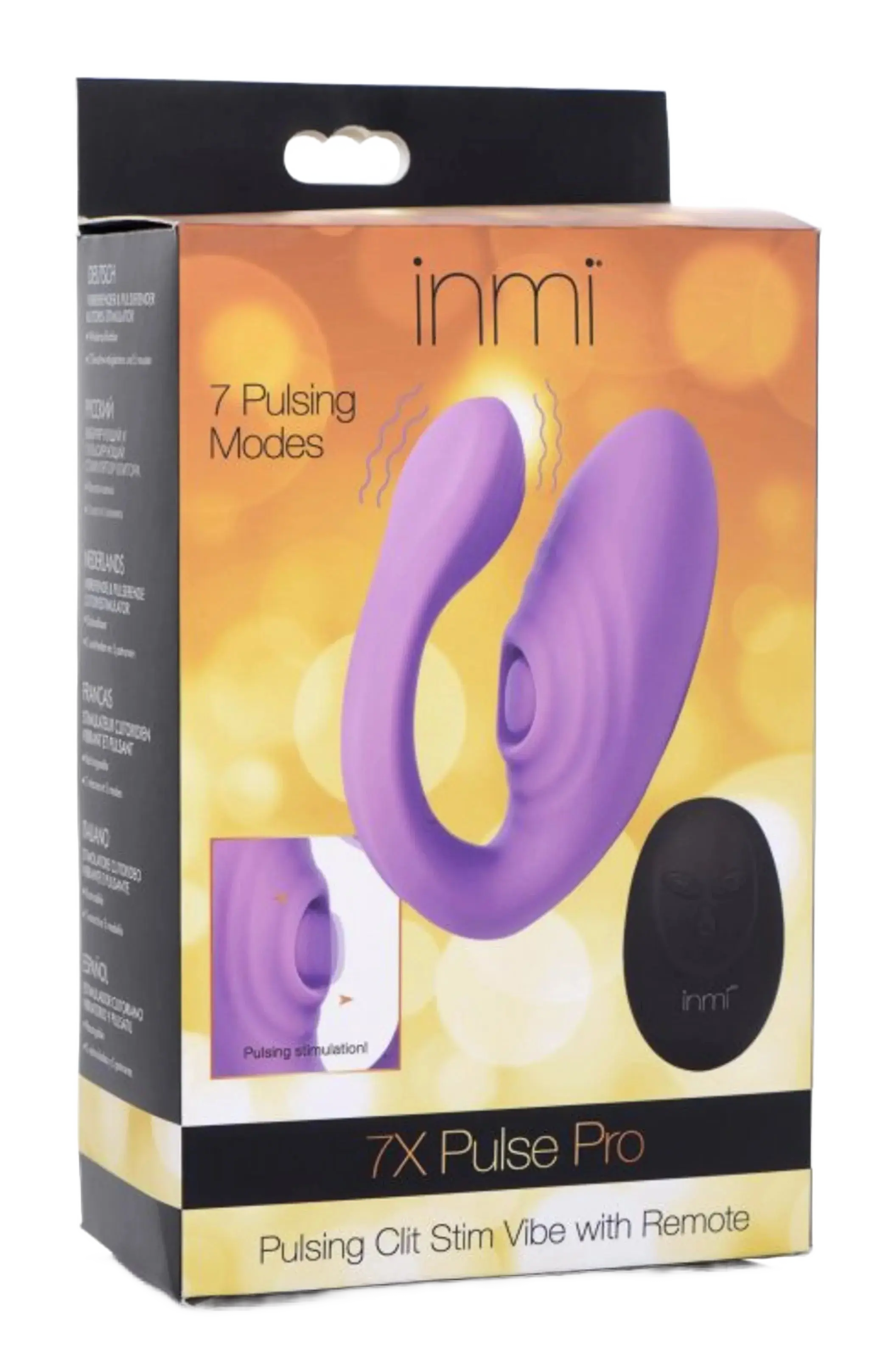 INMI 7X PULSE PRO PULSING CLIT STIM VIBE W/ REMOTE XR Brands
