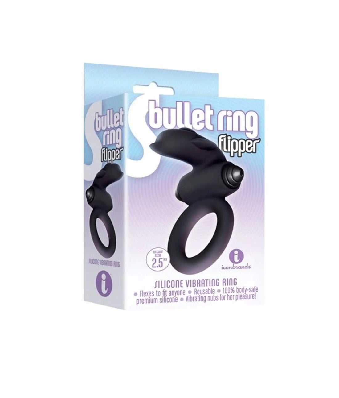 9'S S-Bullet Ring Flipper Silicone Icon Brands