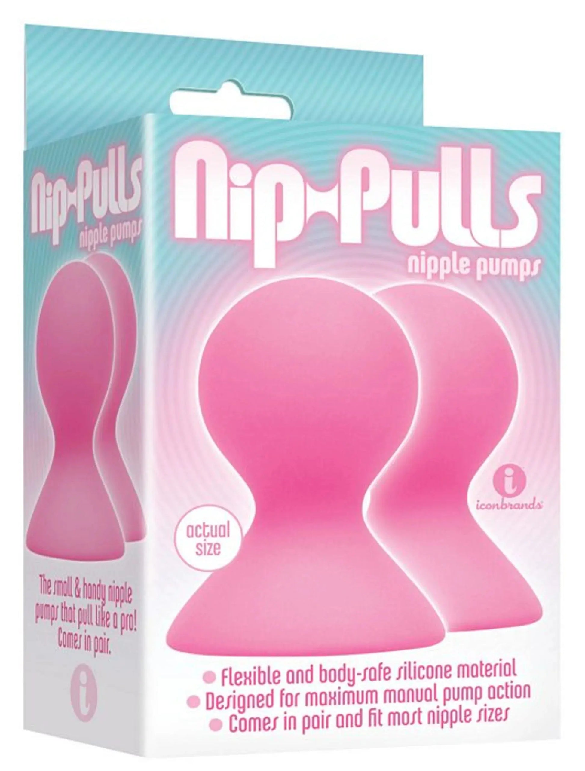 9'S Silicone Nip Pulls Pink Icon Brands
