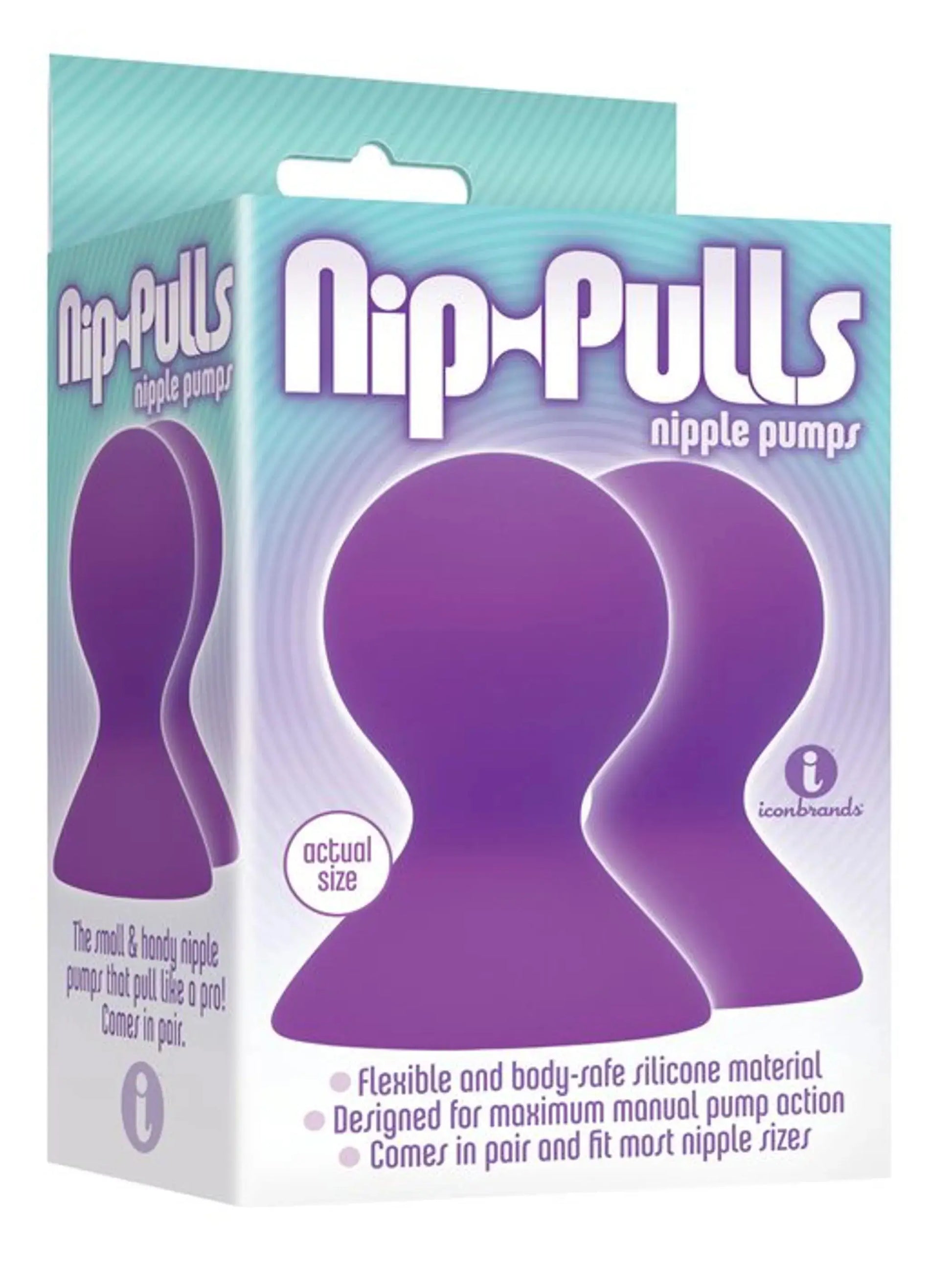 9'S Silicone Nip Pulls Violet Icon Brands