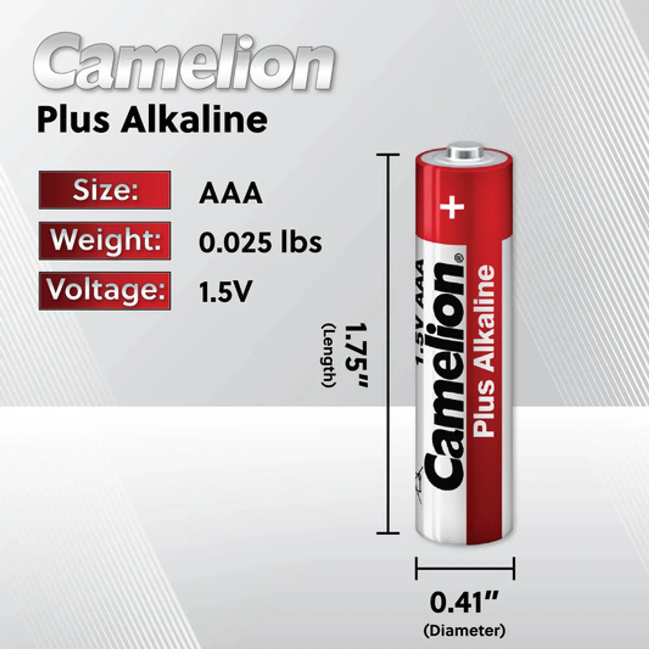 AAA 1.5V Alkaline Batteries - 48 Pack Camelion