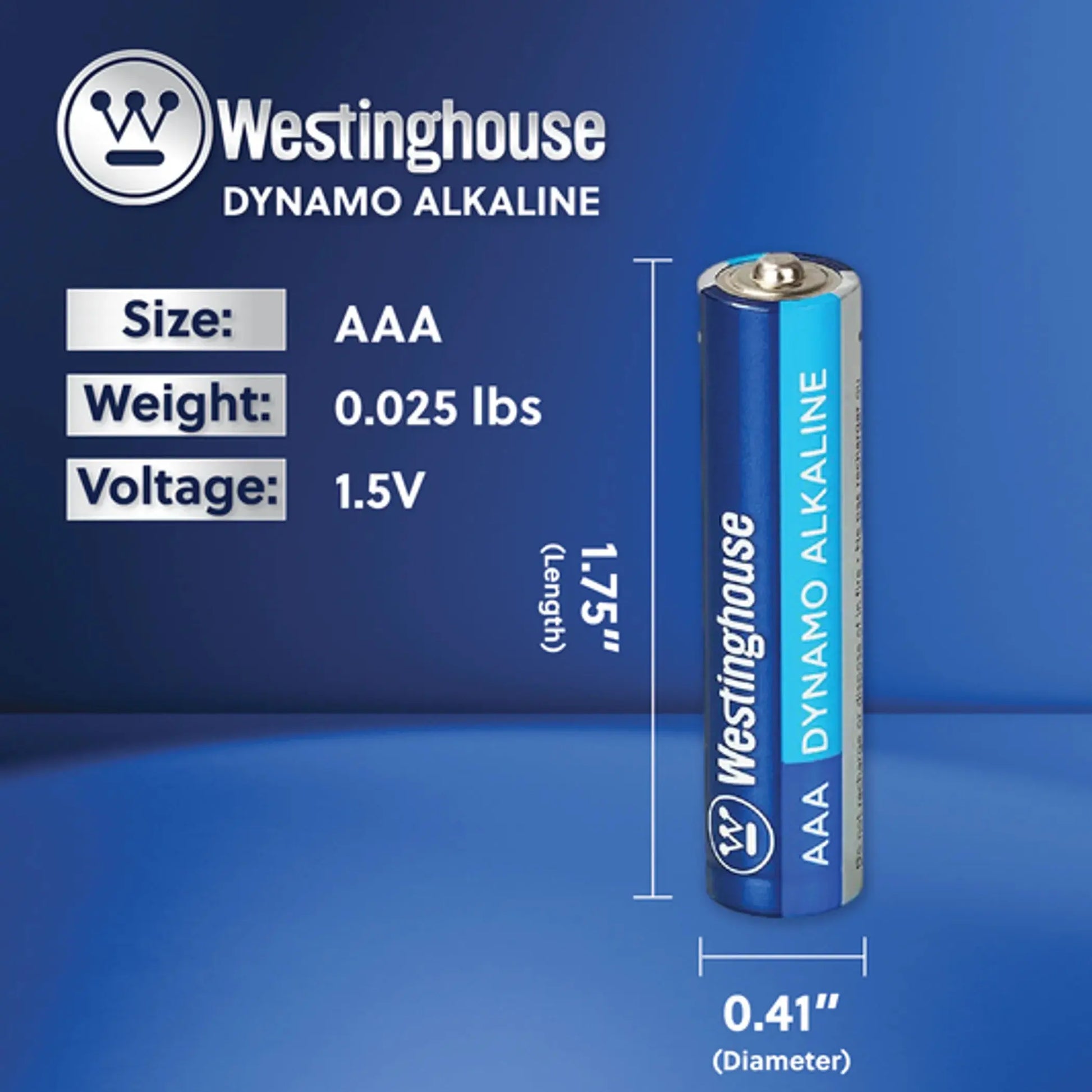 AAA 1.5V Alkaline Battery Plastic Tub - 48 Count Westinghouse