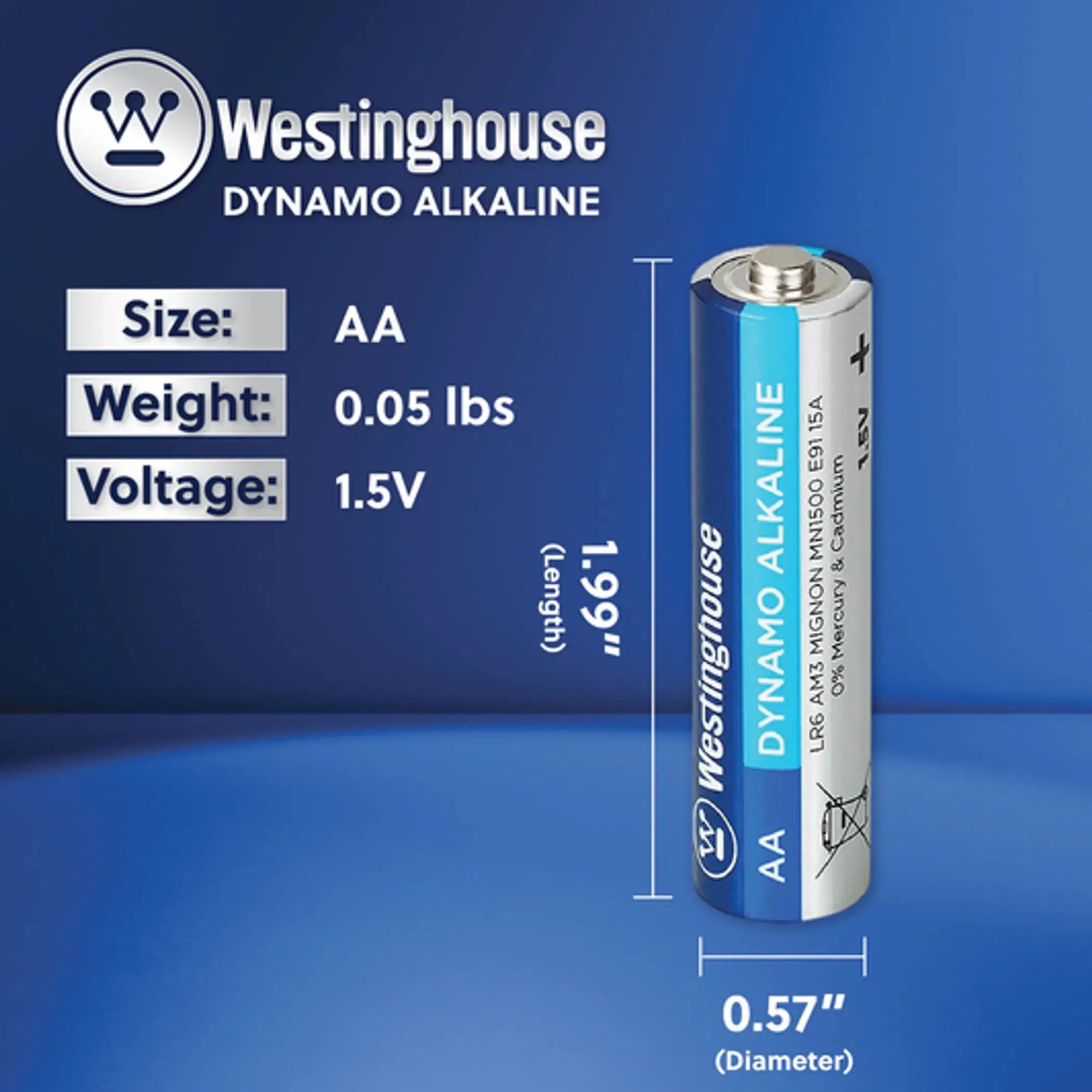 AAA and AA 1.5V Alkaline Battery Pack (48ct) Westinghouse