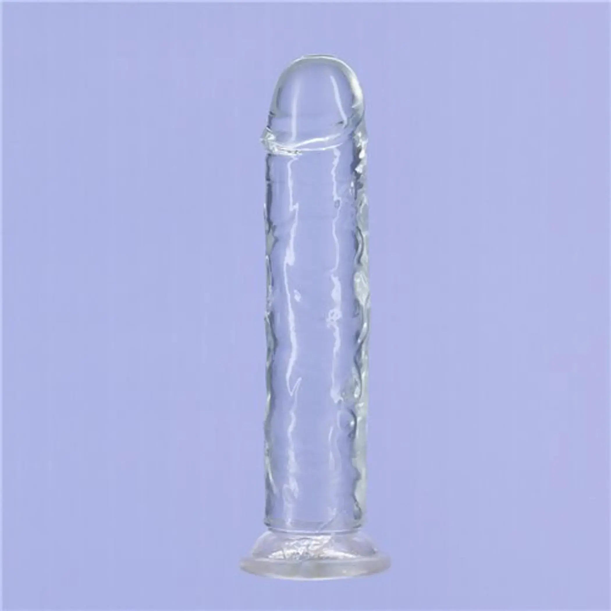 ADDICTION CRYSTAL 7 VERTICAL DONG CLEAR TPE W/ BULLET " BMS Enterprises