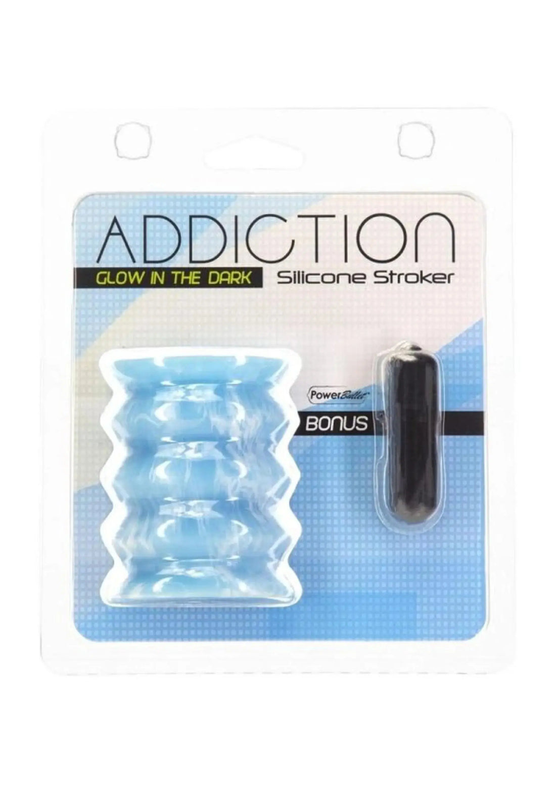 ADDICTION SILICONE STROKER GLOW IN THE DARK BMS Enterprises