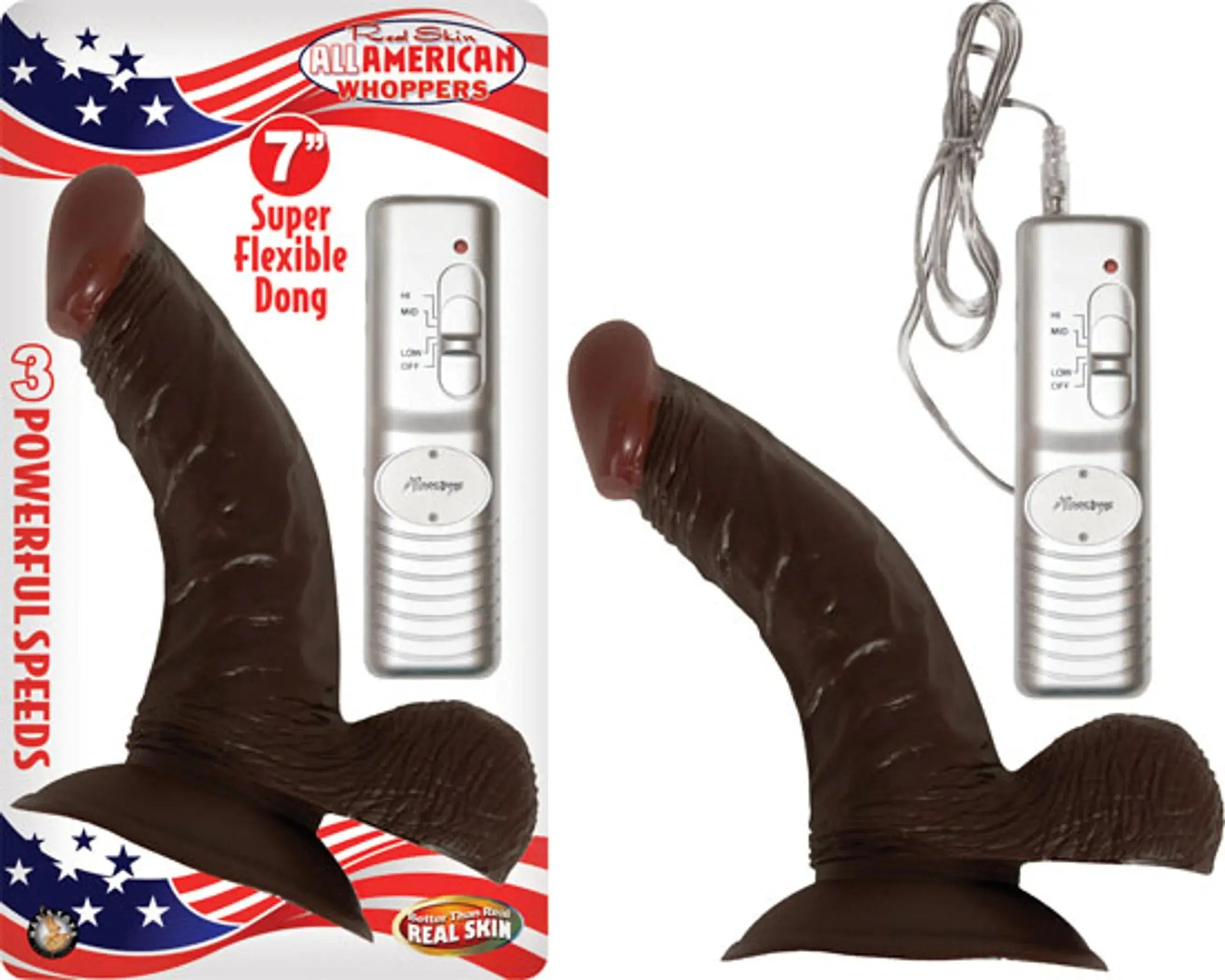 AFRO AMERICAN WHOPPER 7IN W/ BALLS BROWN Nasstoys