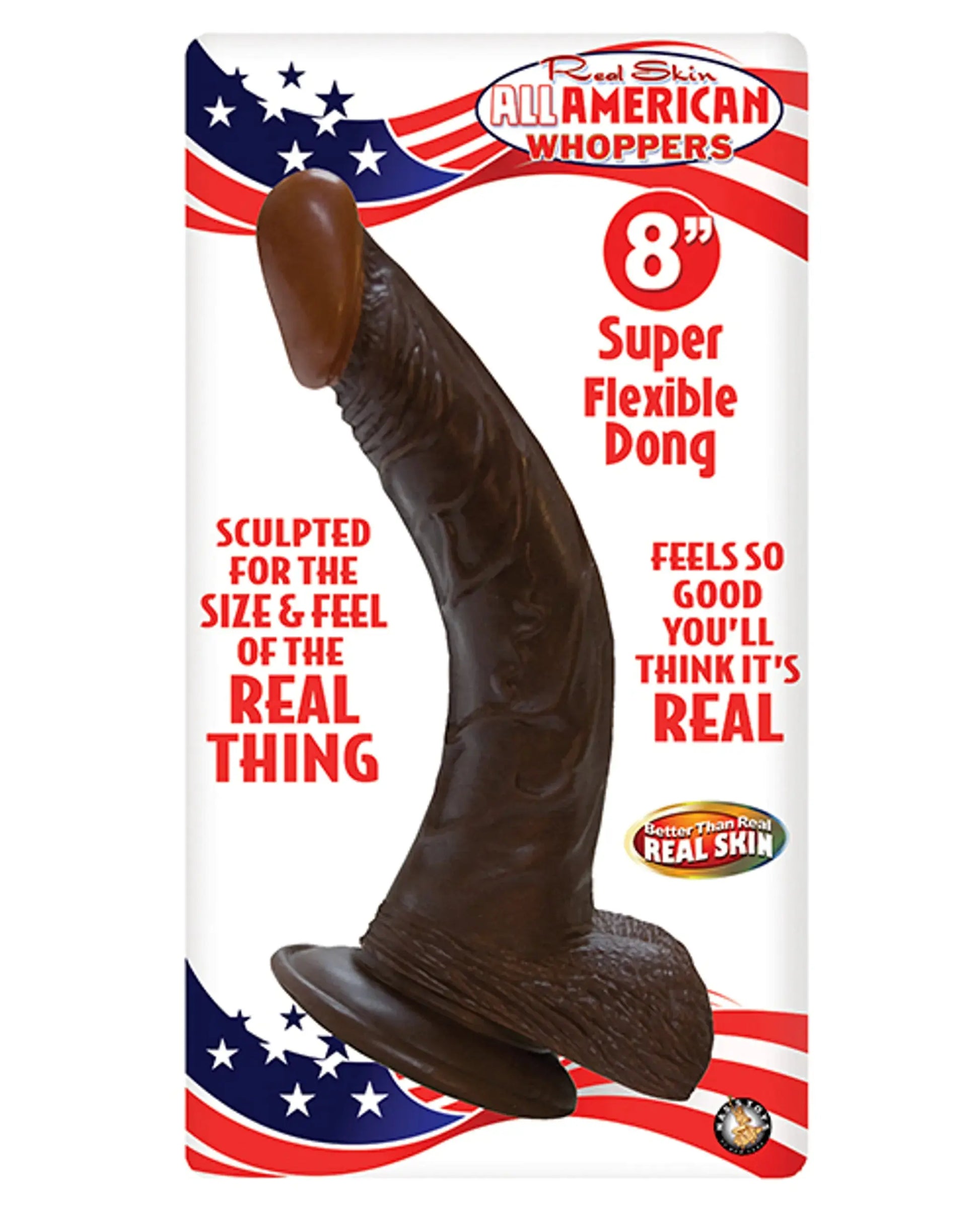 AFRO AMERICAN WHOPPER 8IN W/BALLS BROWN Nasstoys