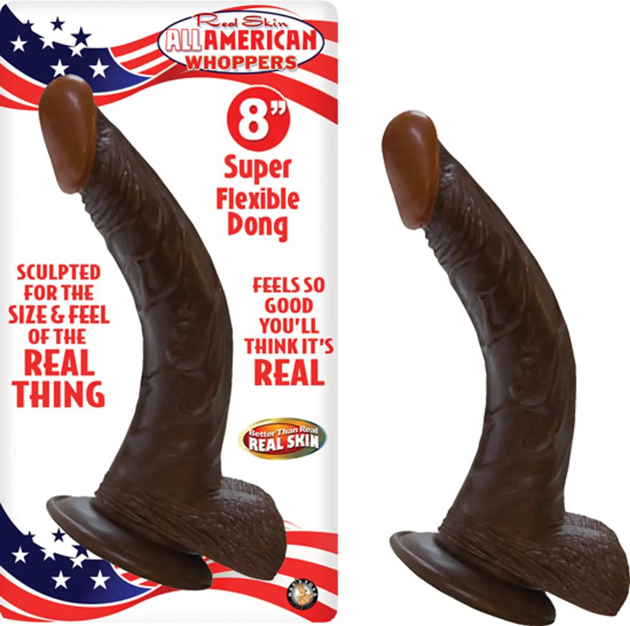 AFRO AMERICAN WHOPPER 8IN W/BALLS BROWN Nasstoys