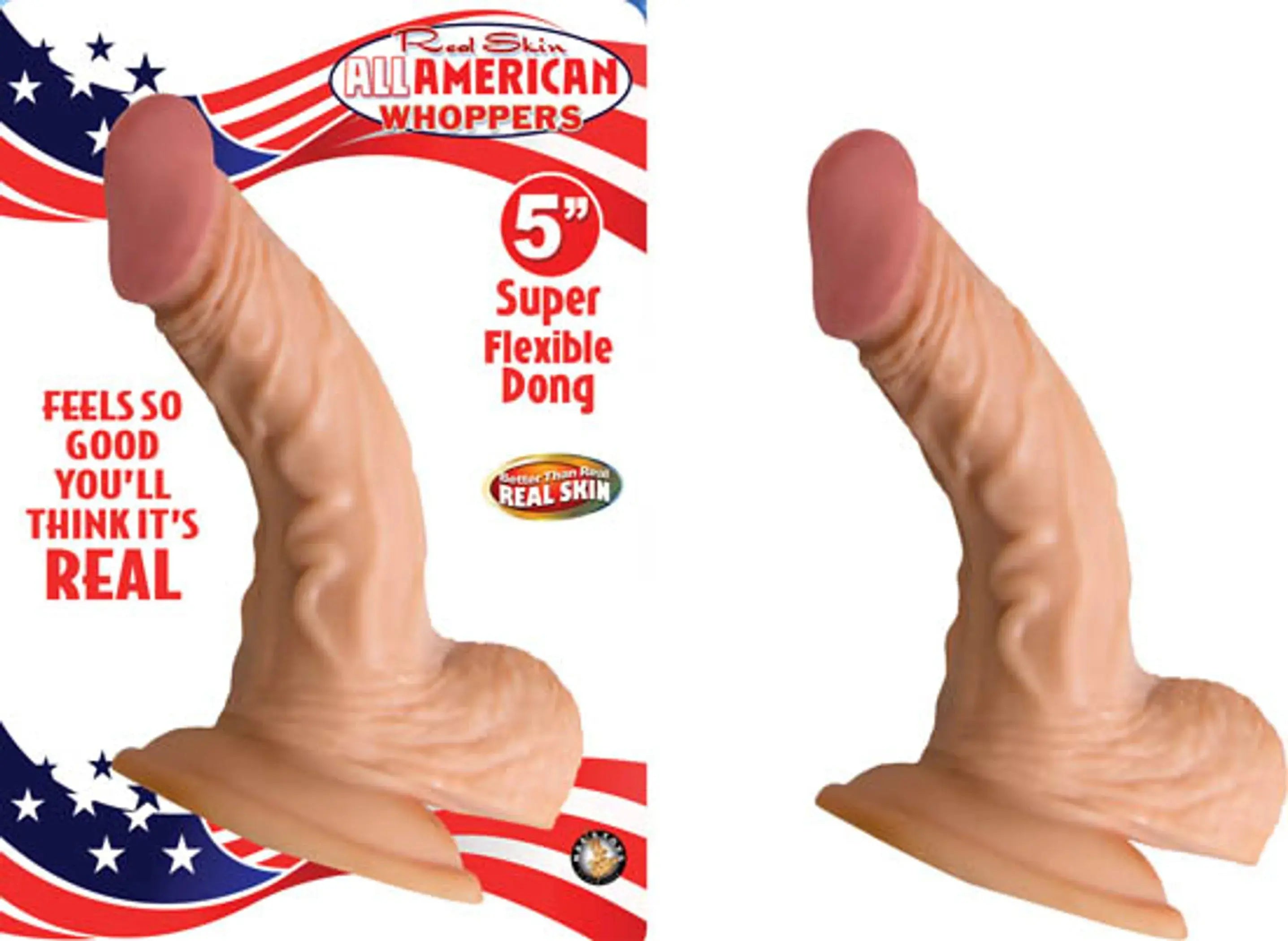 ALL AMERICAN WHOPPER 5IN W/BALLS FLESH Nasstoys