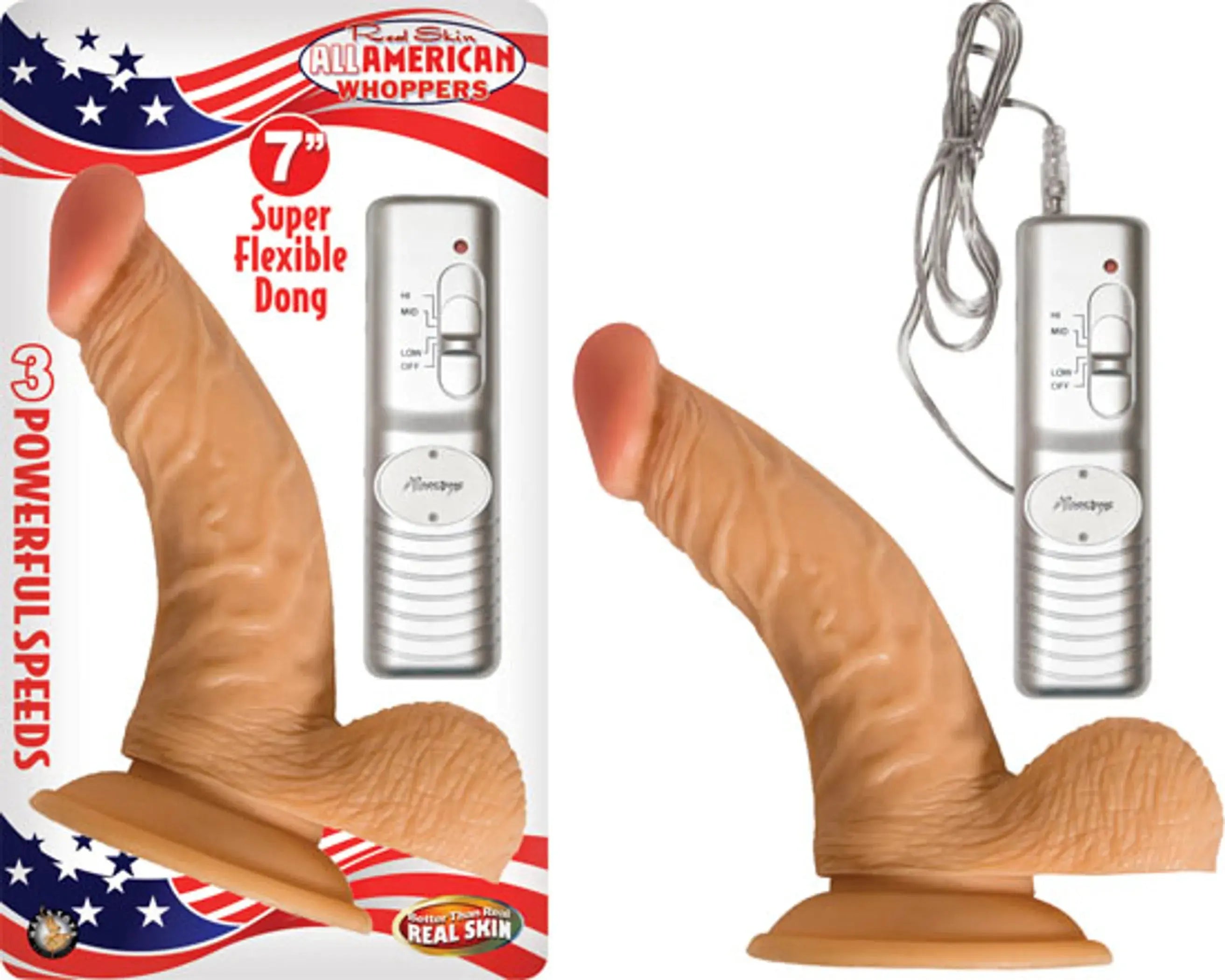 ALL AMERICAN WHOPPER 7IN W/BALLS FLESH Nasstoys
