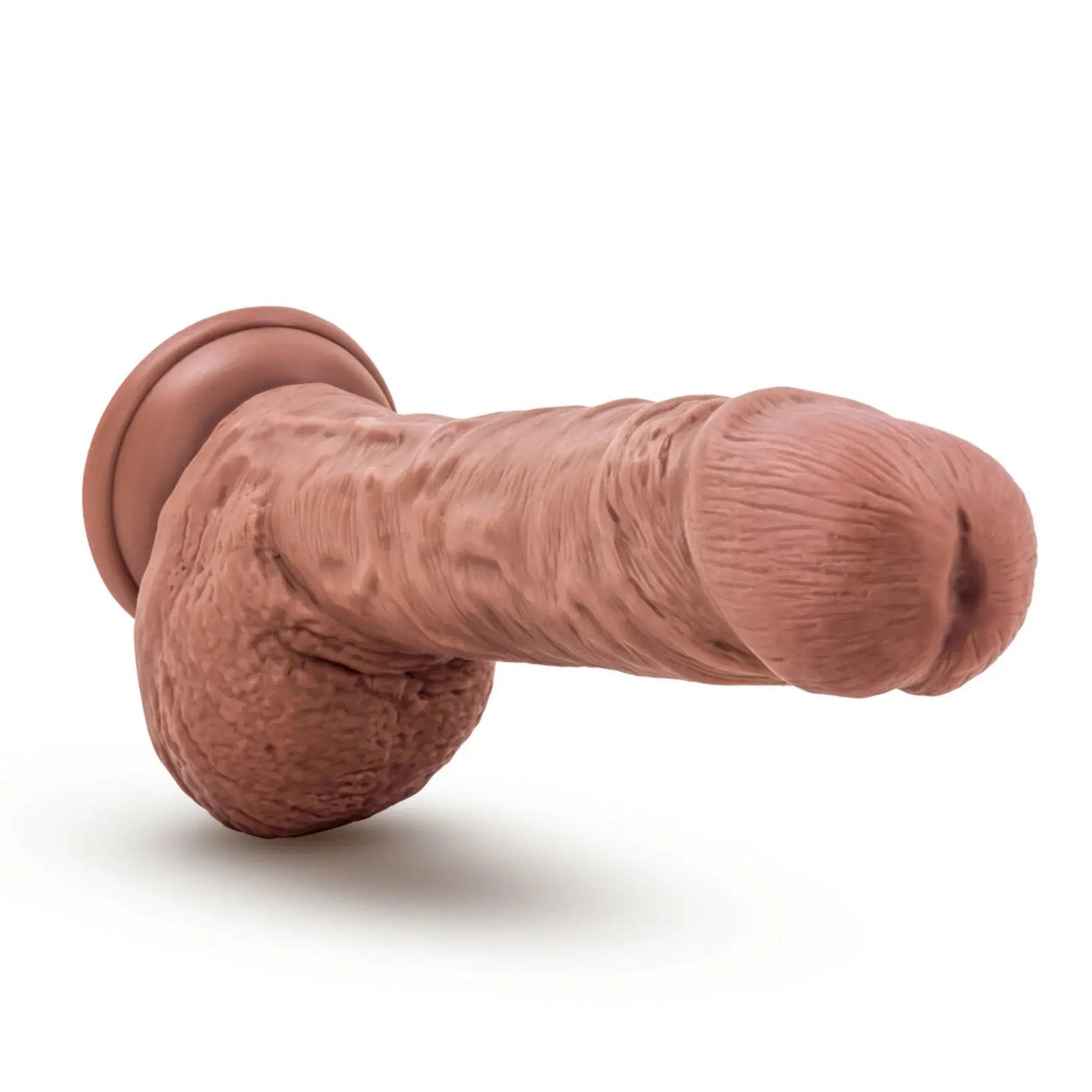 AU NATUREL BIG BILLY 9IN DILDO MOCHA Blush Novelties