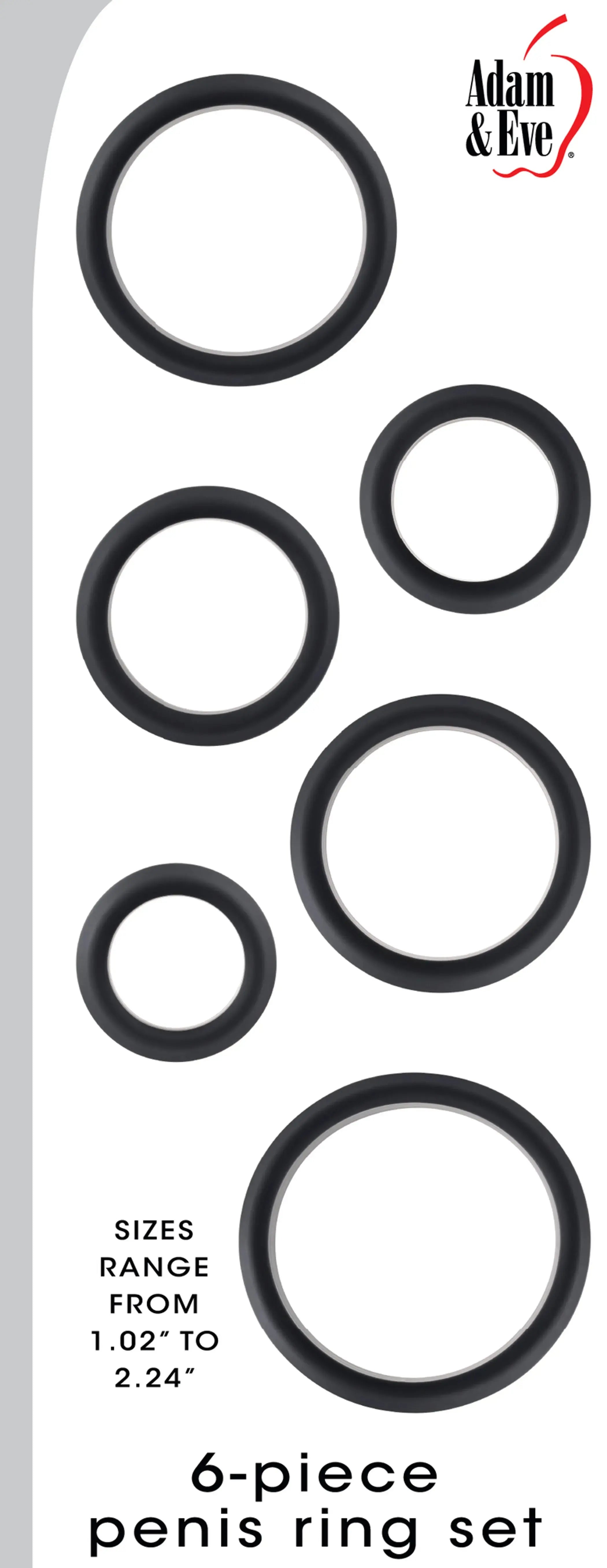 Adam & Eve 6-Piece C-Ring Set Evolved Novelties
