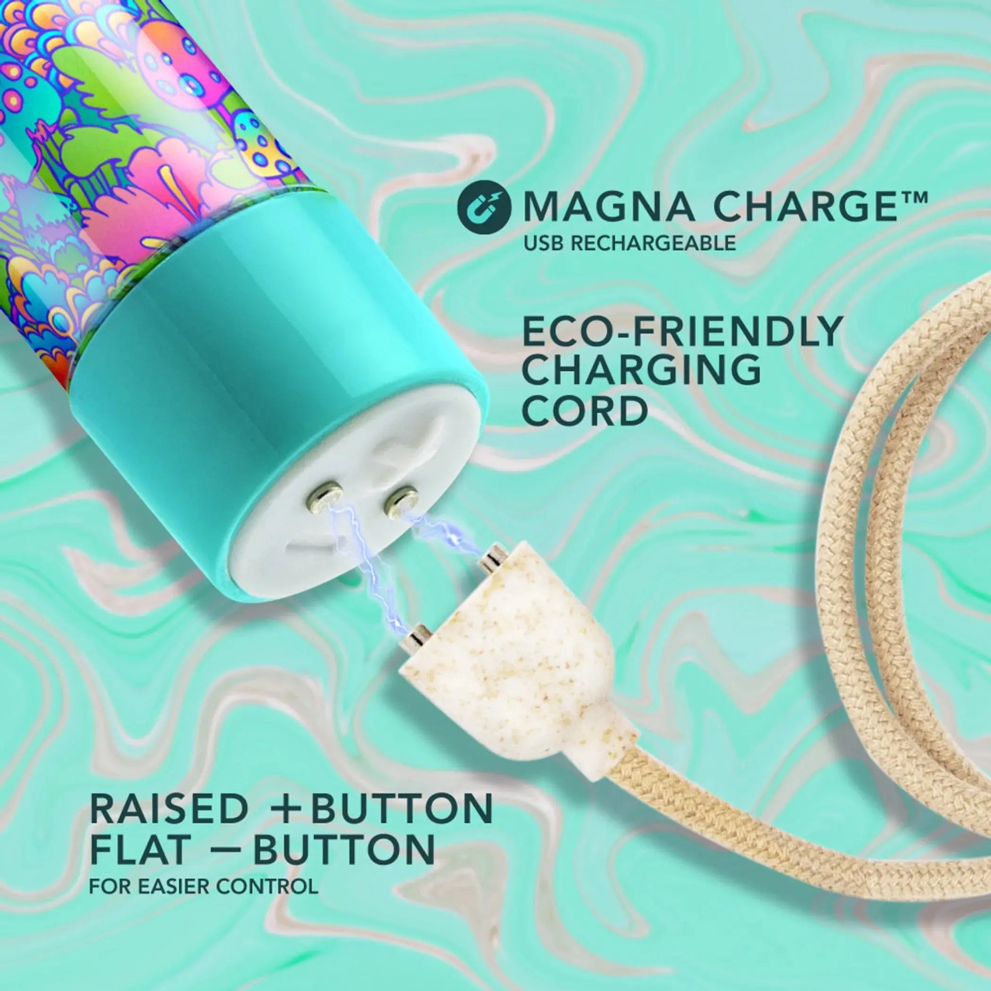 Addiction Utopia 7-Inch Rechargeable Vibrator Aqua Blush Novelties