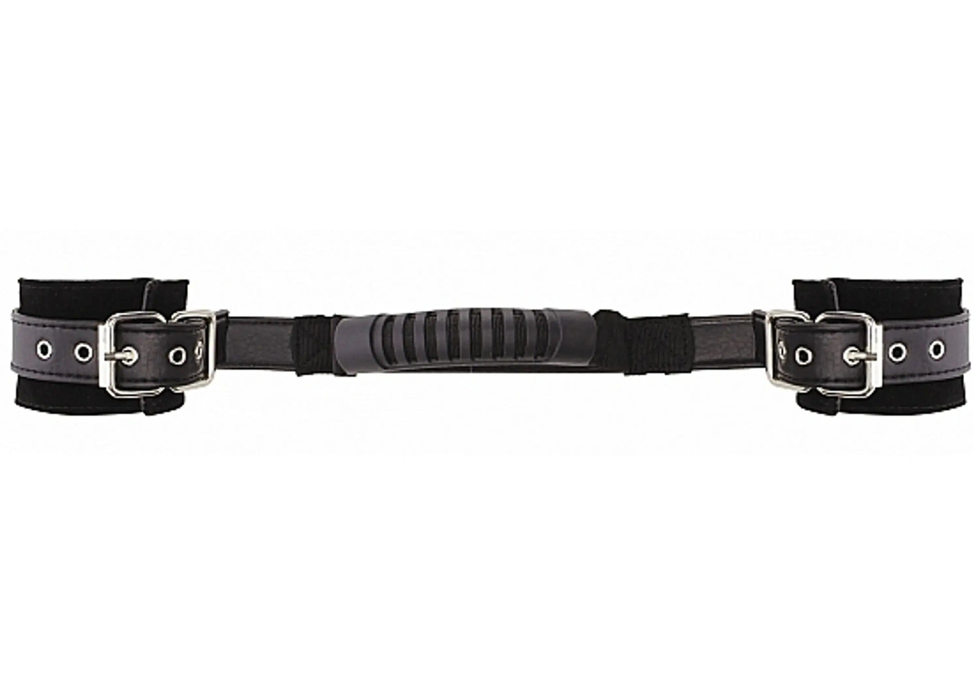Adjustable Leather Handcuffs Black Shots America