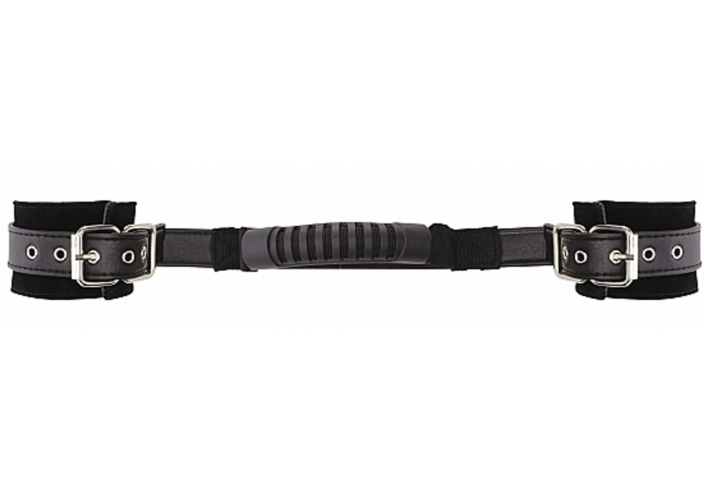 Adjustable Leather Handcuffs Black Shots America