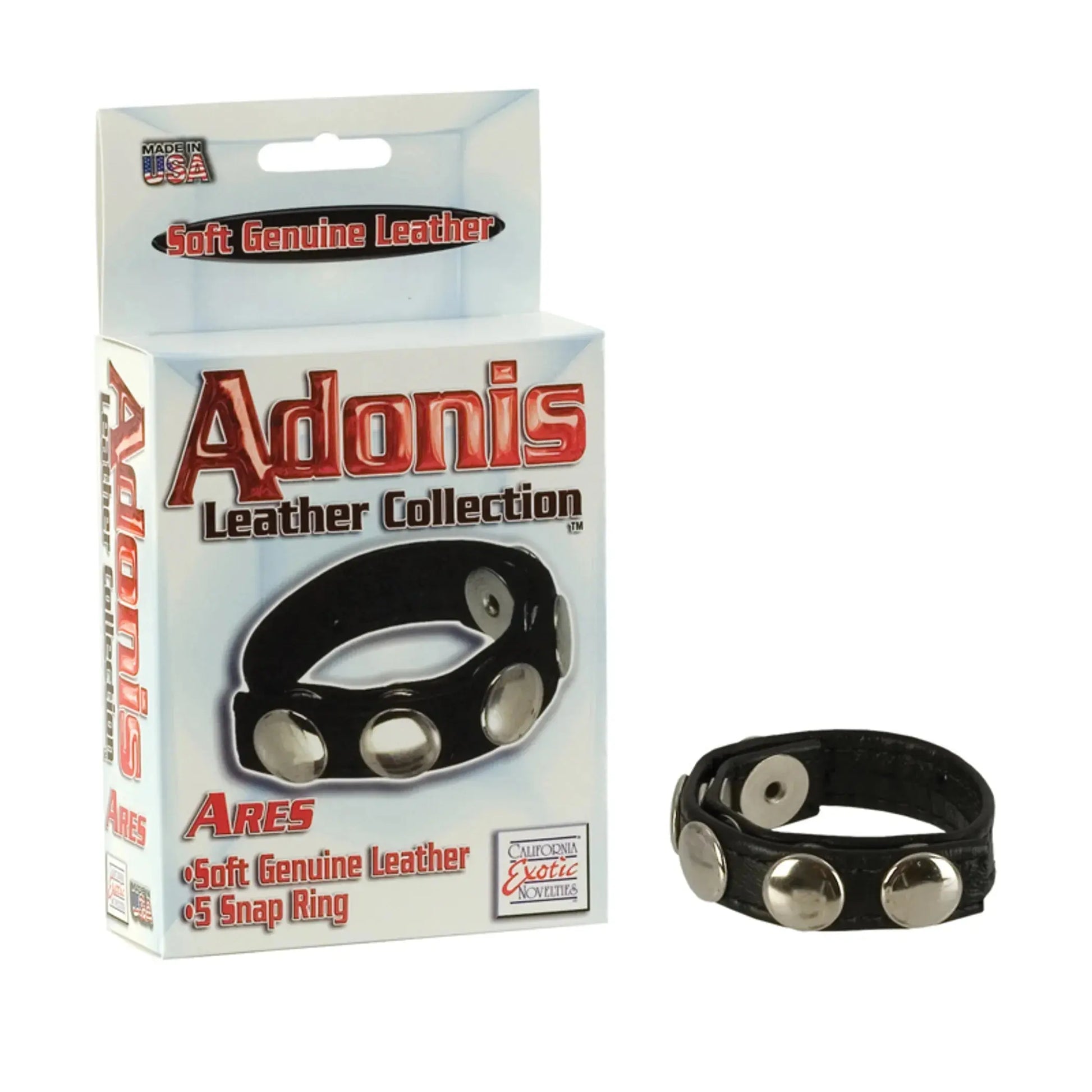 Adonis Leather Collection Ares California Exotic Novelties