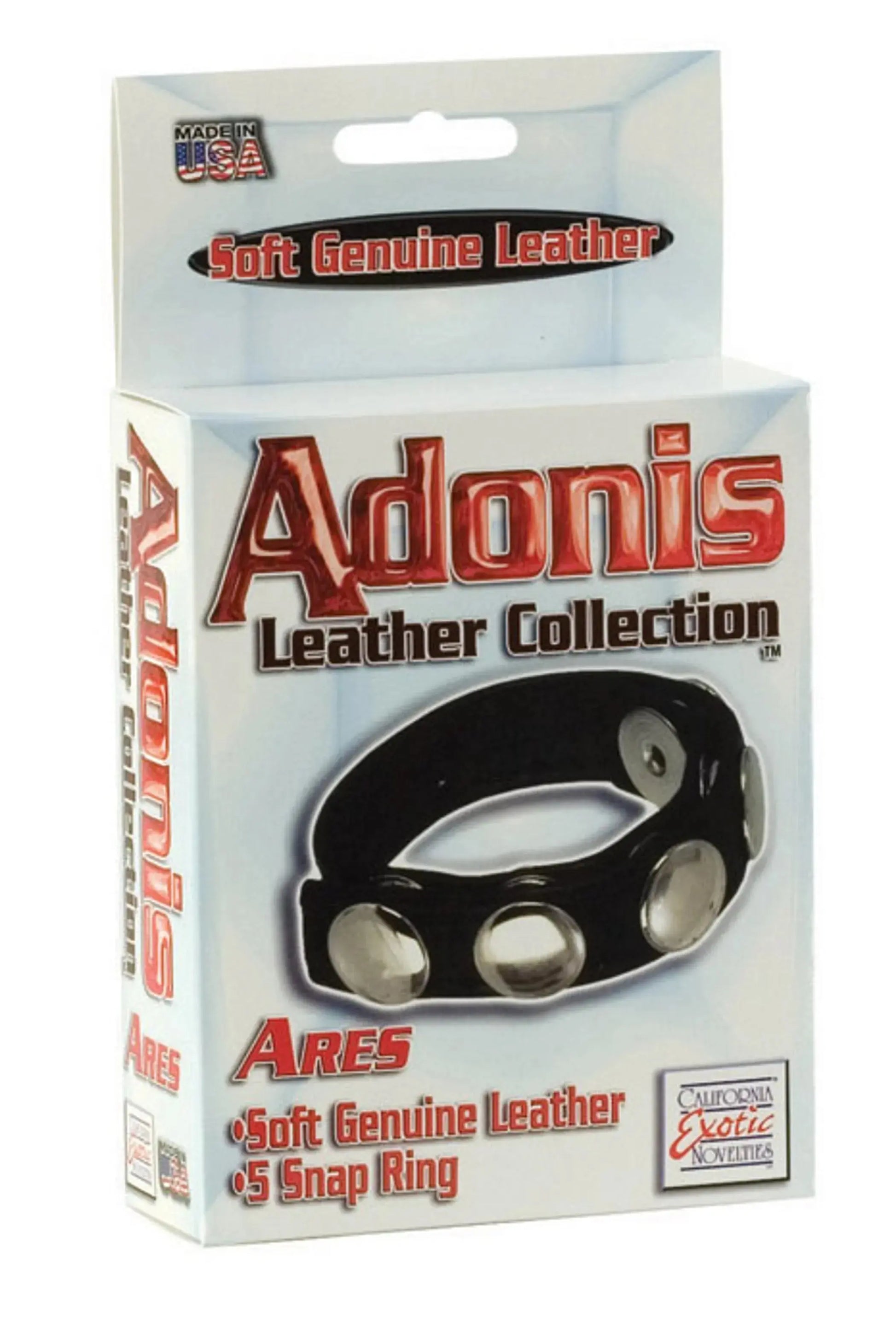 Adonis Leather Collection Ares California Exotic Novelties
