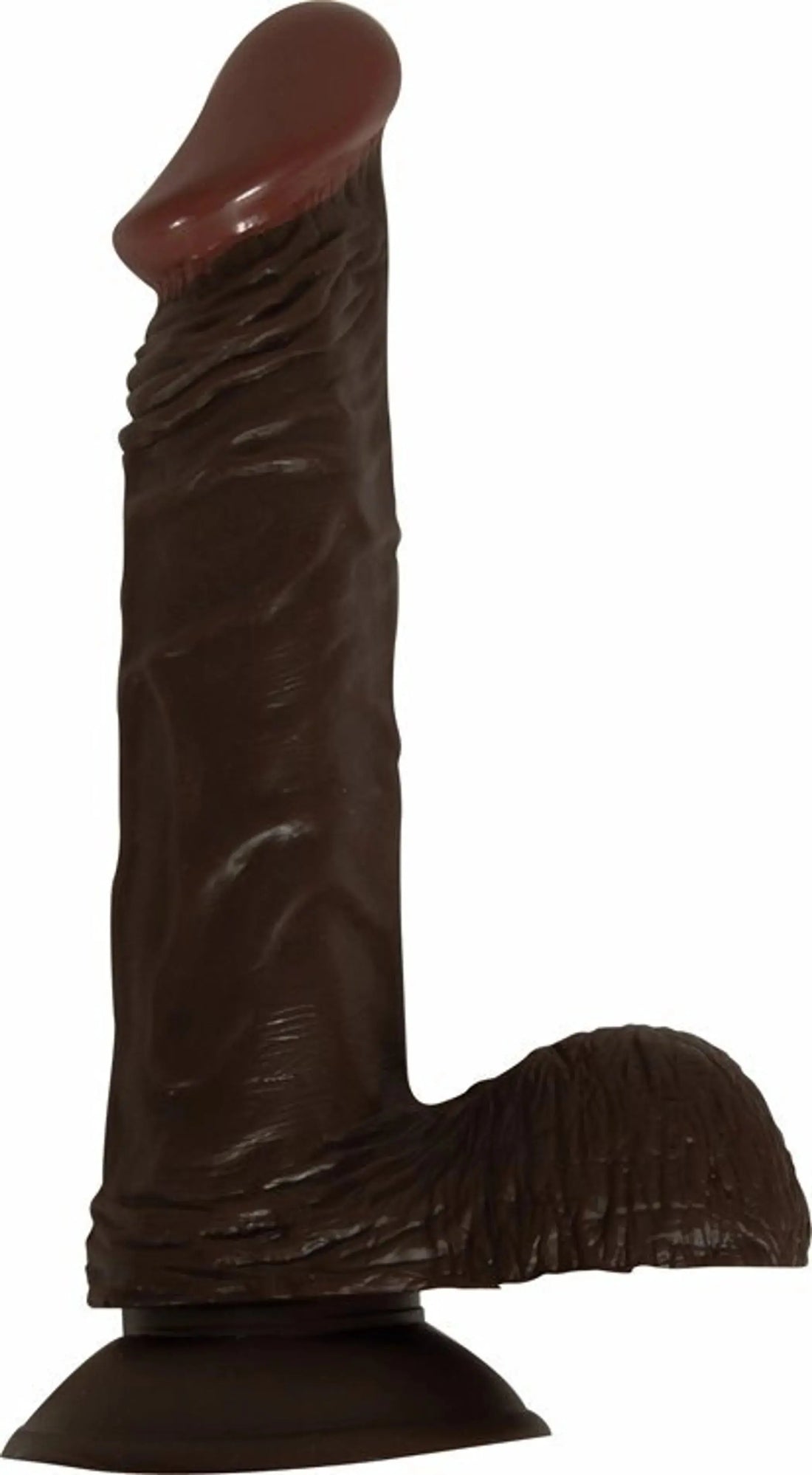 Afro American Whopper Vibrating Dong 8in Brown Nasstoys