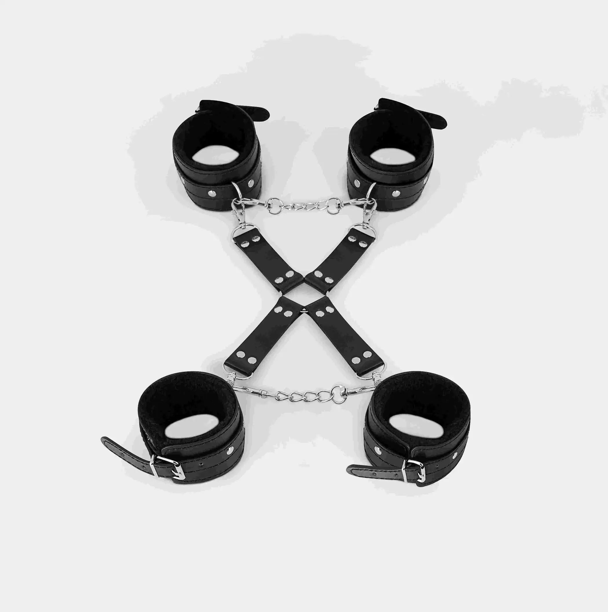 All 4's Fuzzy Cuff Set Male Power Lingerie