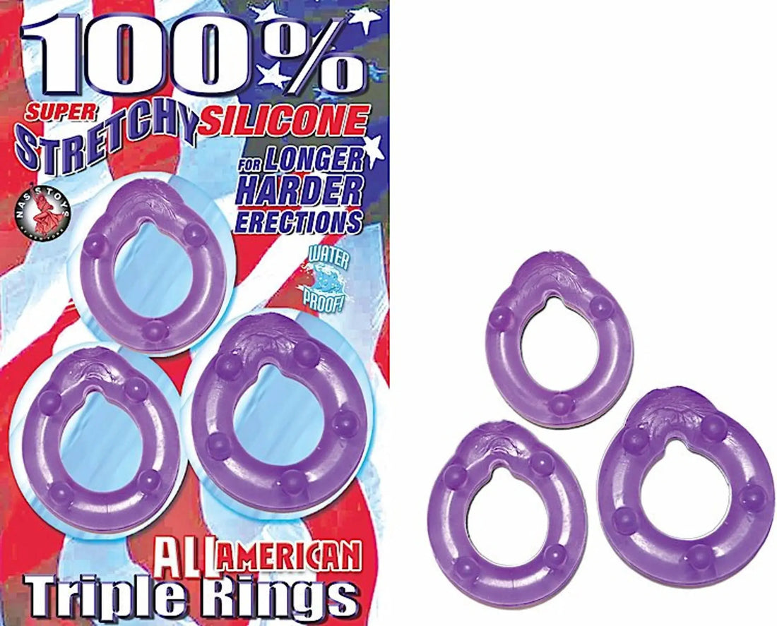 All American Triple Rings Purple Nasstoys