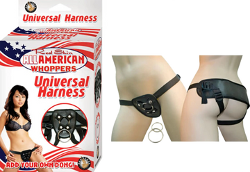 ALL AMERICAN WHOPPERS UNIVERSAL HARNESS BLACK Nasstoys