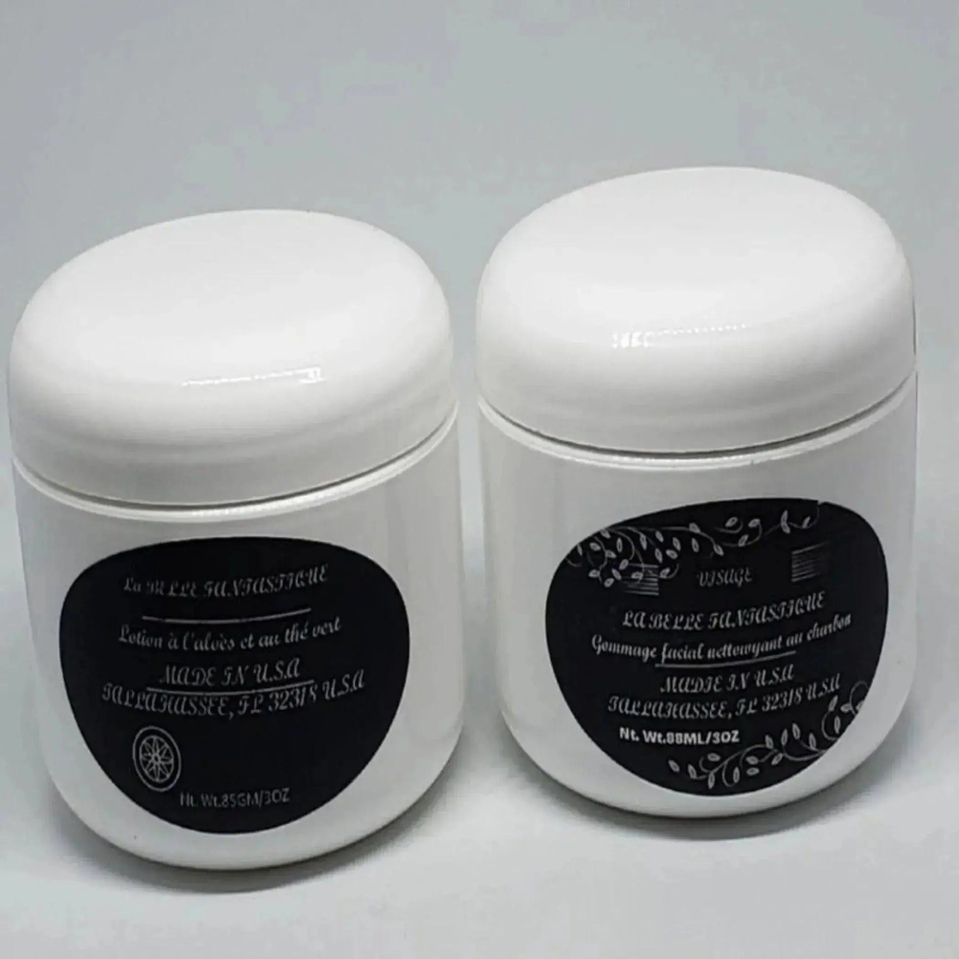 Aloe Lotion and Charcoal Scrub La Belle Fantastique