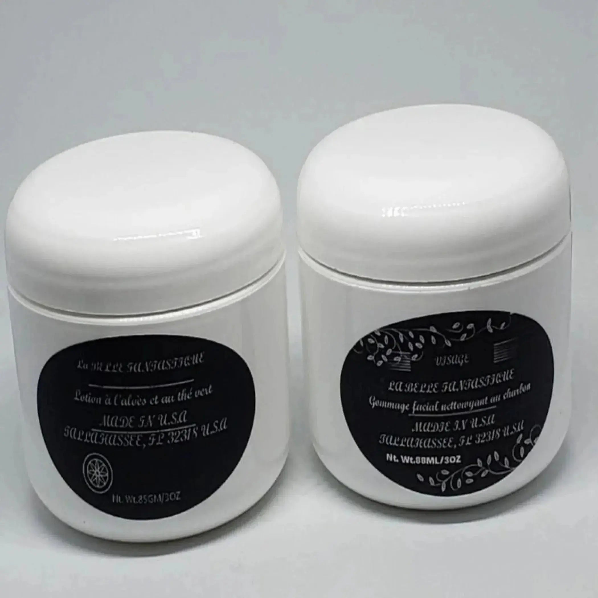 Aloe Lotion and Charcoal Scrub La Belle Fantastique