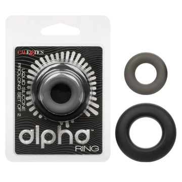 Alpha Liquid Silicone Prolong Set of 2 Rings California Exotic Novelties