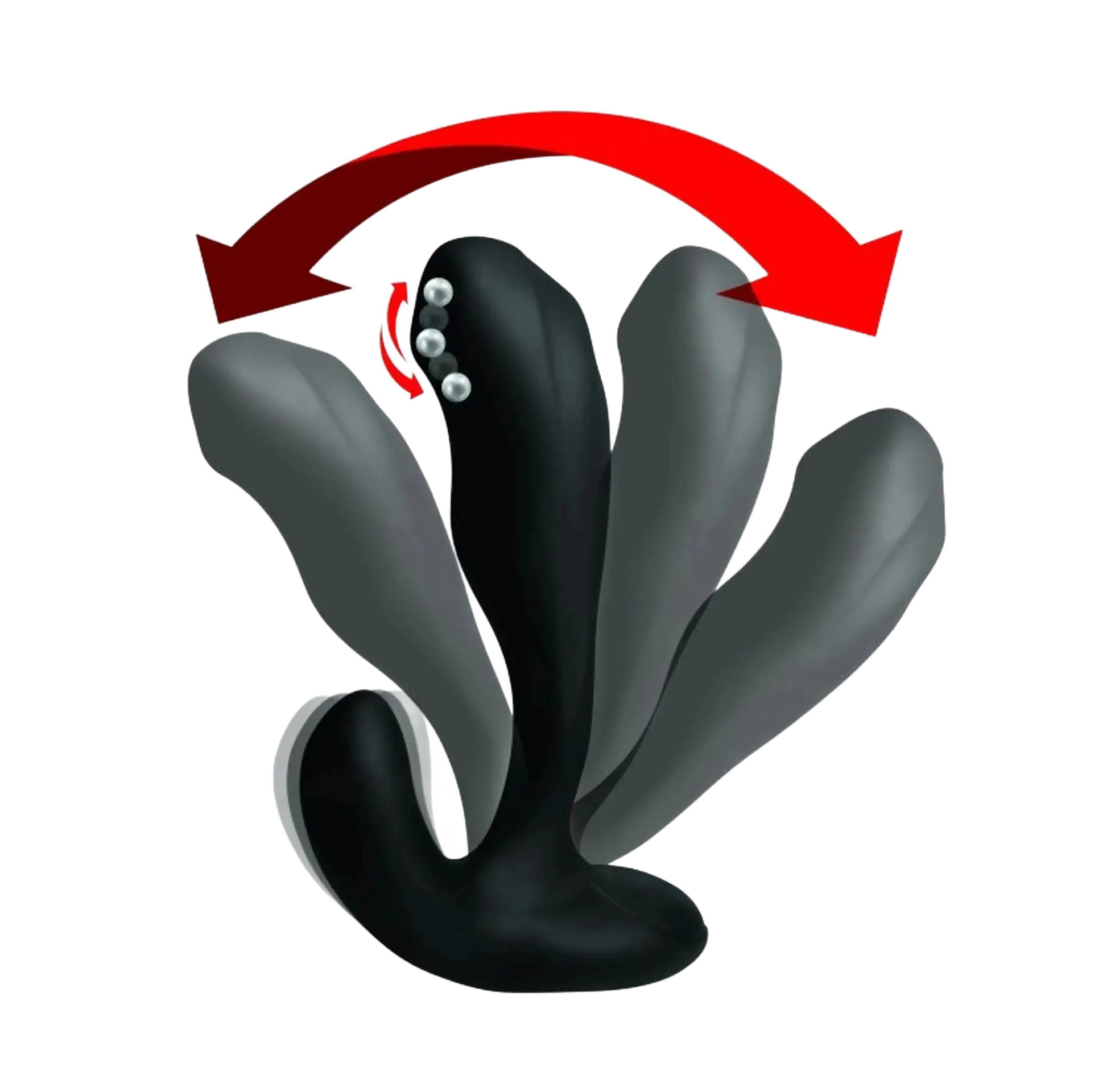 ALPHA-PRO 7X P-BENDER BENDABLE PROSTATE STIMULATOR W/ REMOTE CONTROL XR Brands