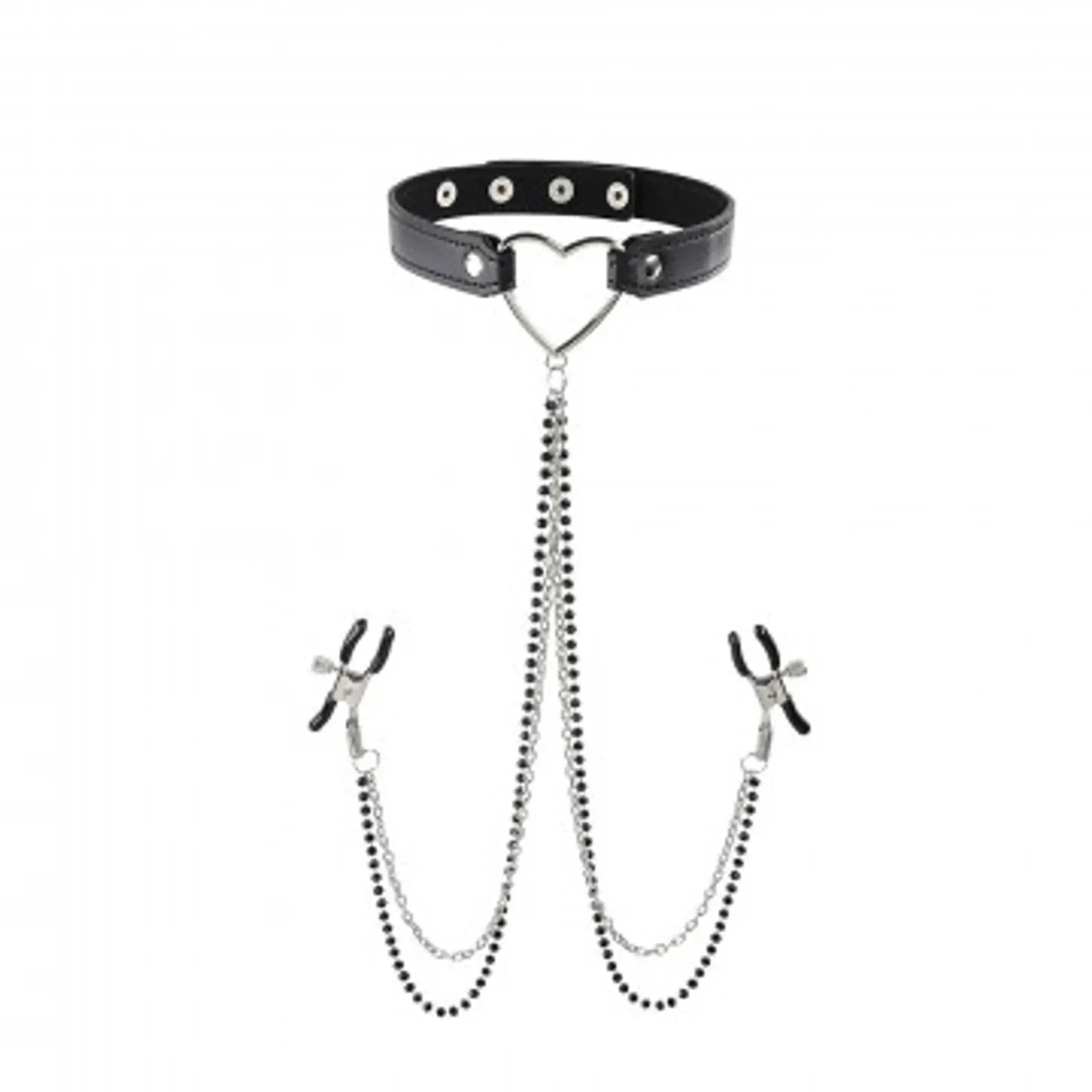 Amor Collar with Nipple Jewelry Sport Sheets