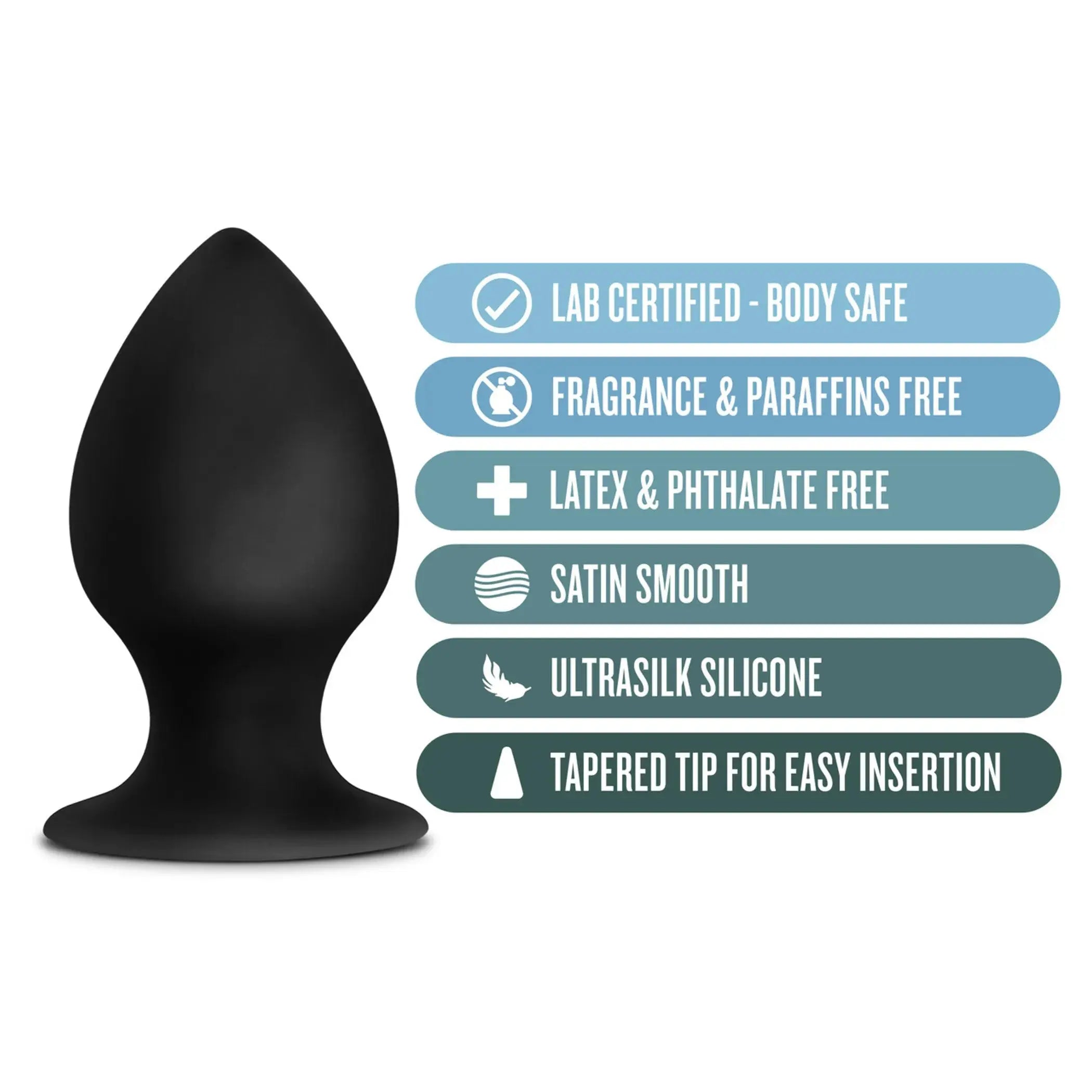 Anal Adventures Large Silicone Stout Plug Blush Novelties
