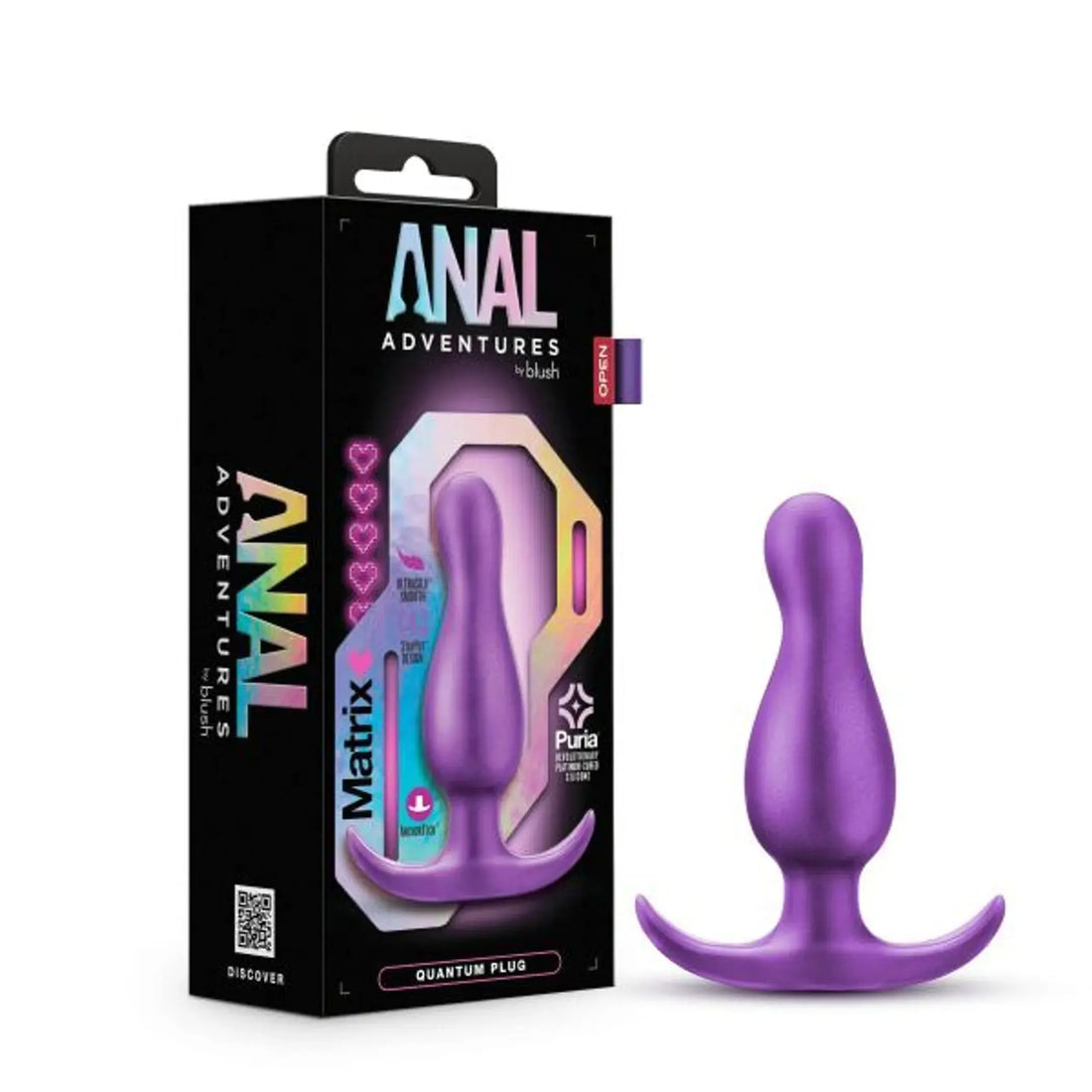 Anal Adventures Matrix Quantum Plug Galactic Purple Blush Novelties