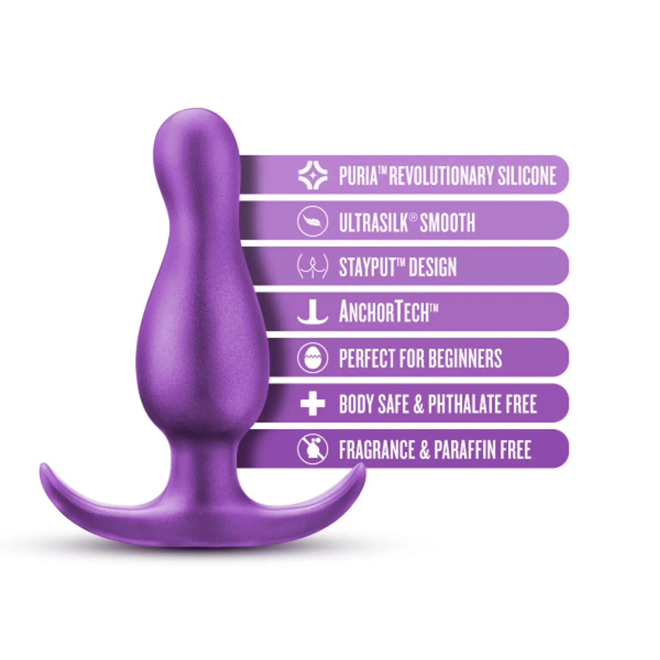 Anal Adventures Matrix Quantum Plug Galactic Purple Blush Novelties