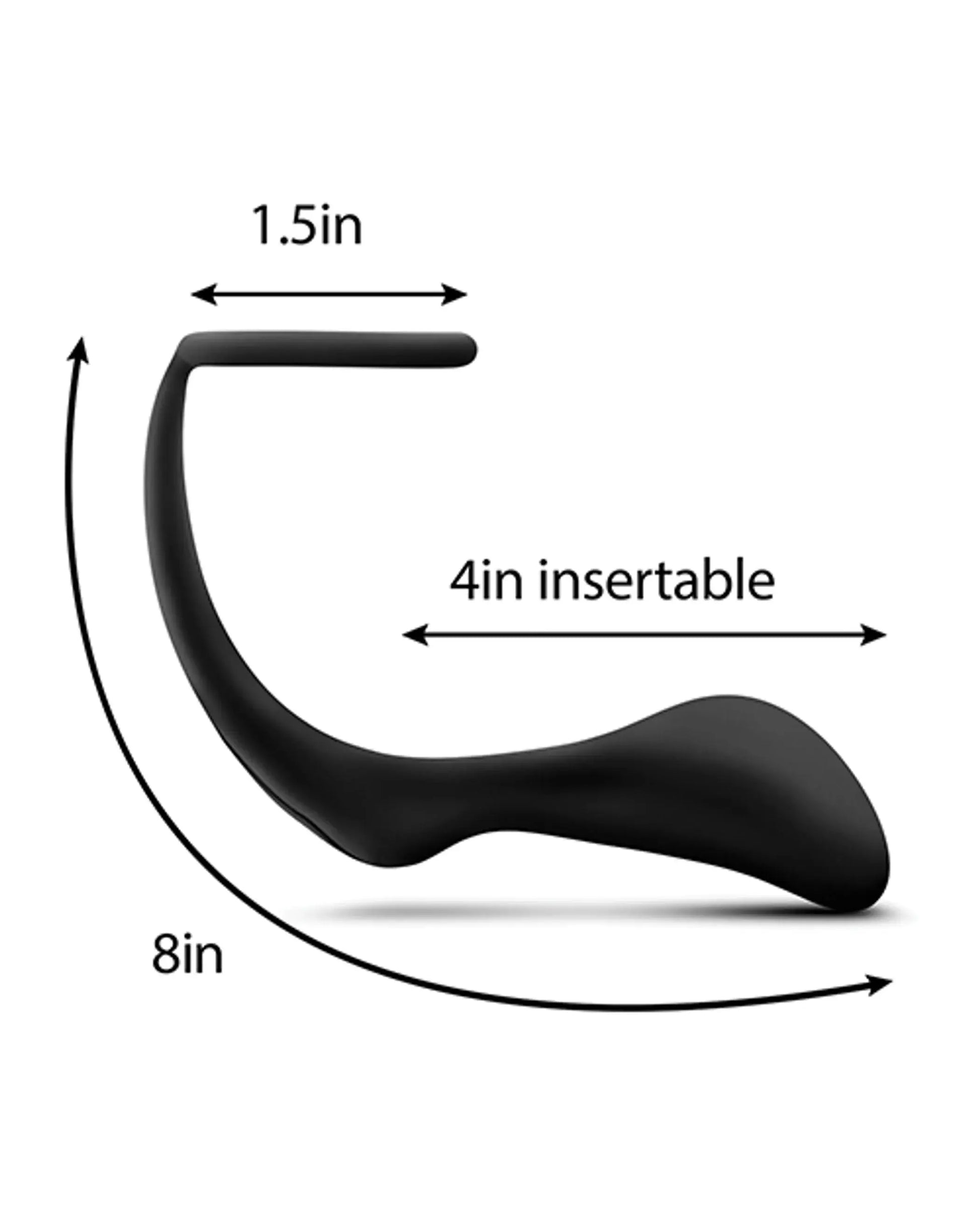 Anal Adventures Platinum Cock Ring Plug Black Blush Novelties