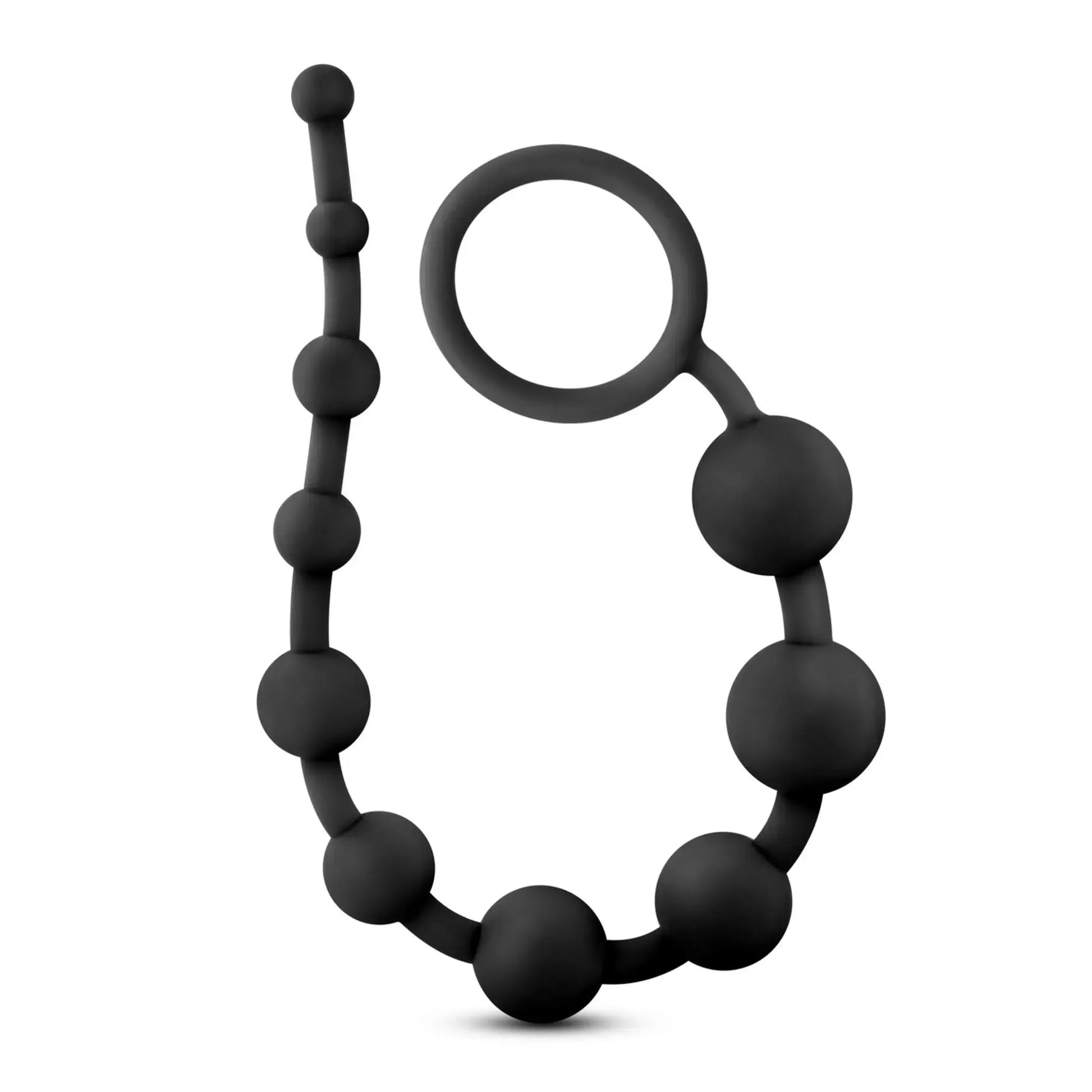 Anal Adventures Platinum Silicone 10 Anal Beads Blush Novelties