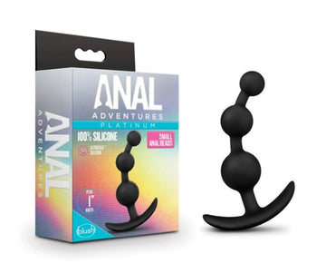 Anal Adventures Platinum Small Anal Beads Black Blush Novelties