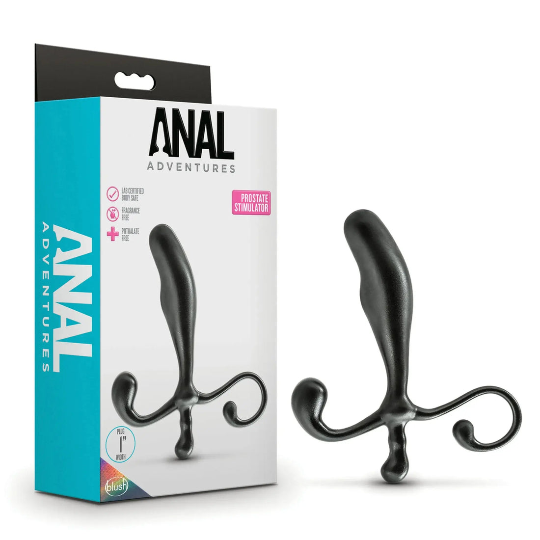 Anal Adventures Prostate Stimulator Black Blush Novelties