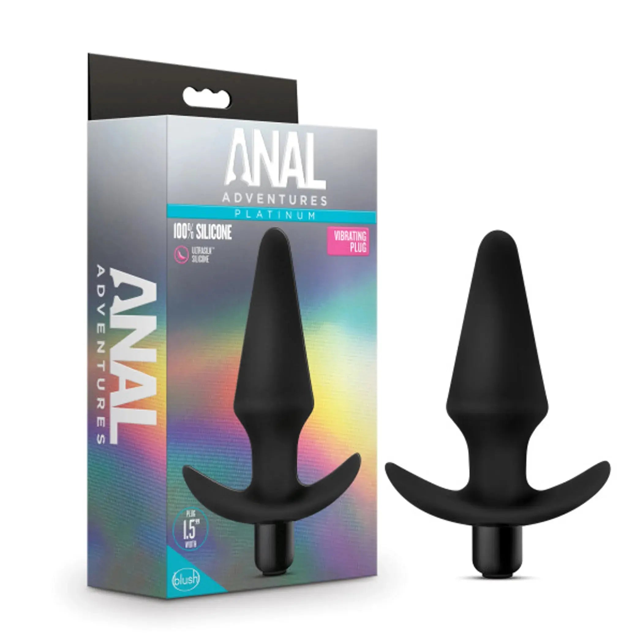 Anal Adventures Vibrating Plug Black Blush Novelties