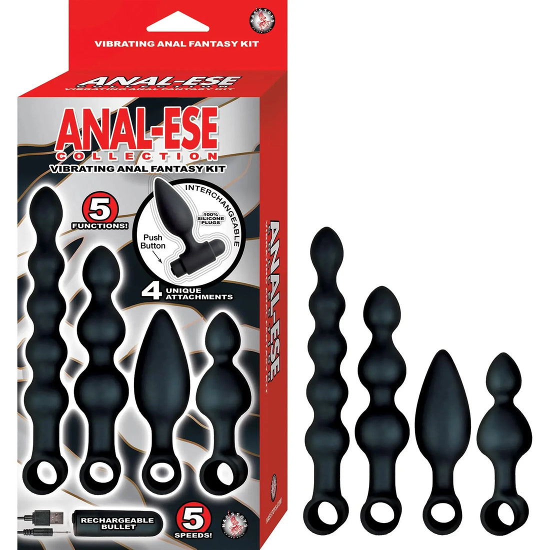 Anal-Ese Collection Vibrating Anal Fantasy Kit Nasstoys