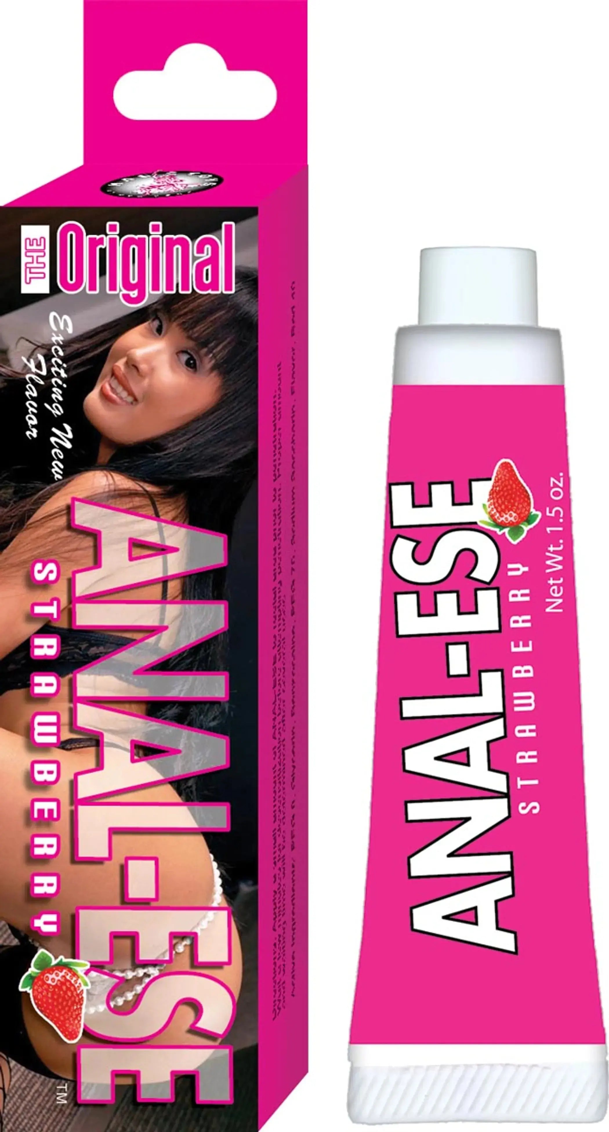 Anal Ese Strawberry Lubricant 1.5 oz Nasstoys