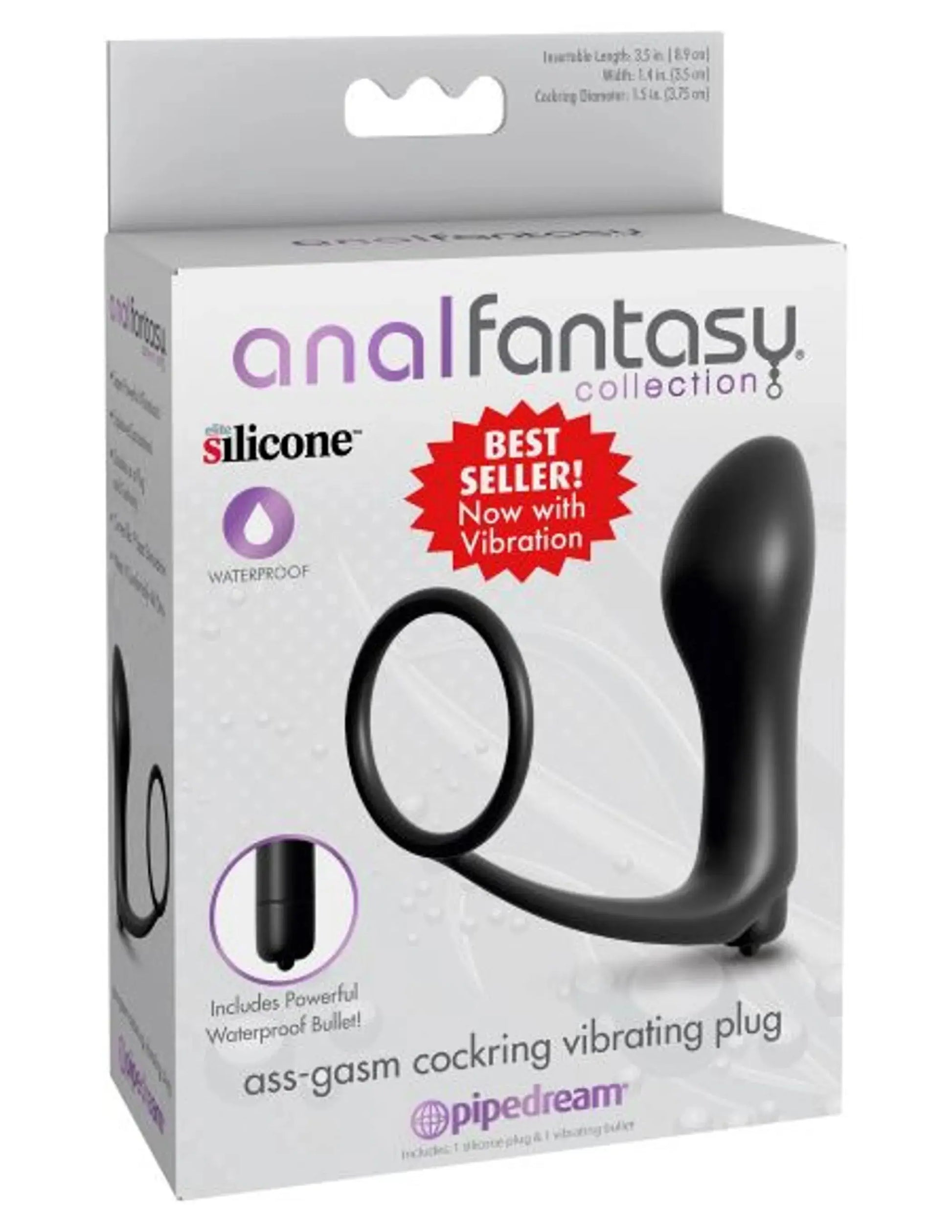 Anal Fantasy Ass-Gasm Cock Ring Plug Pipedream Products