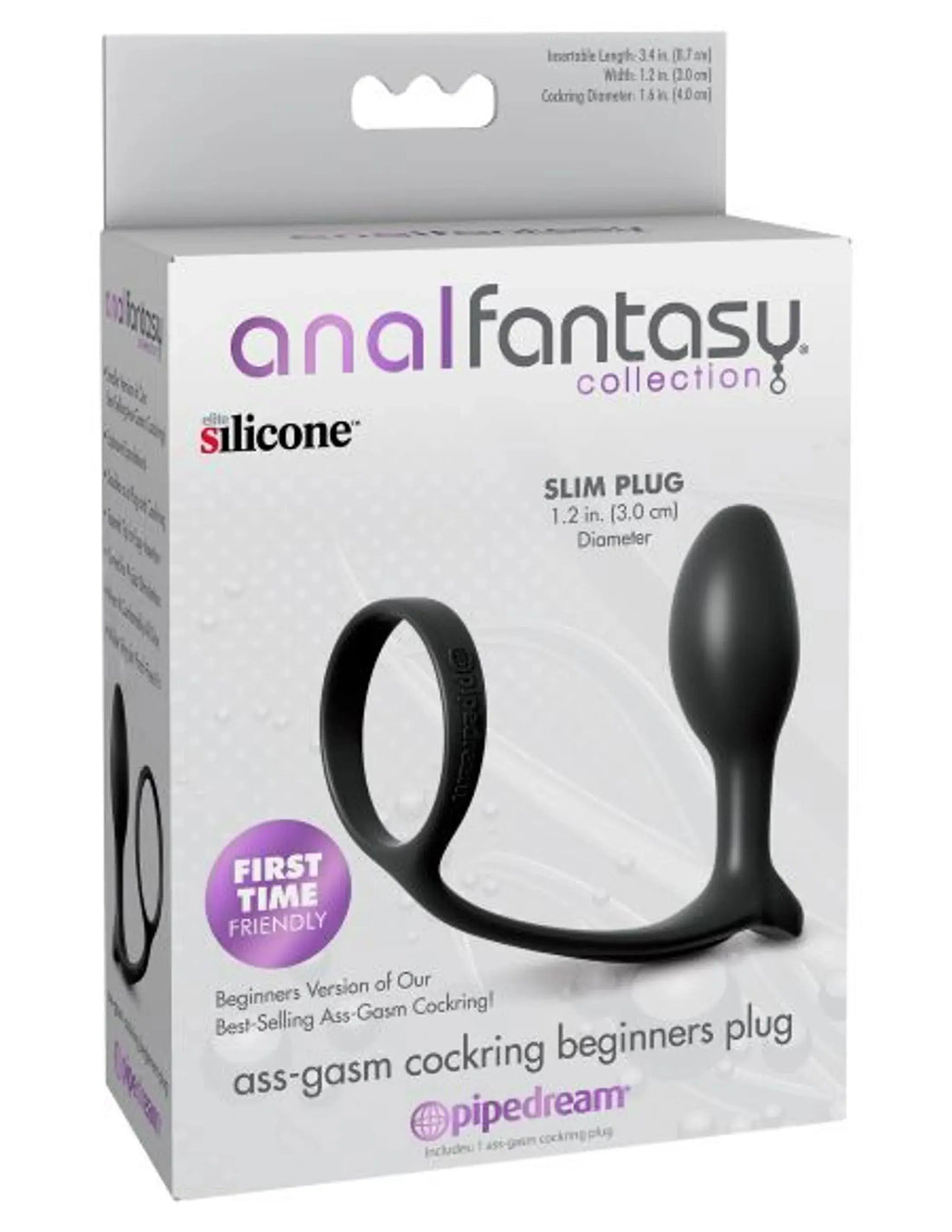 Anal Fantasy Ass Gasm Cock Ring & Beginner's Plug Pipedream Products