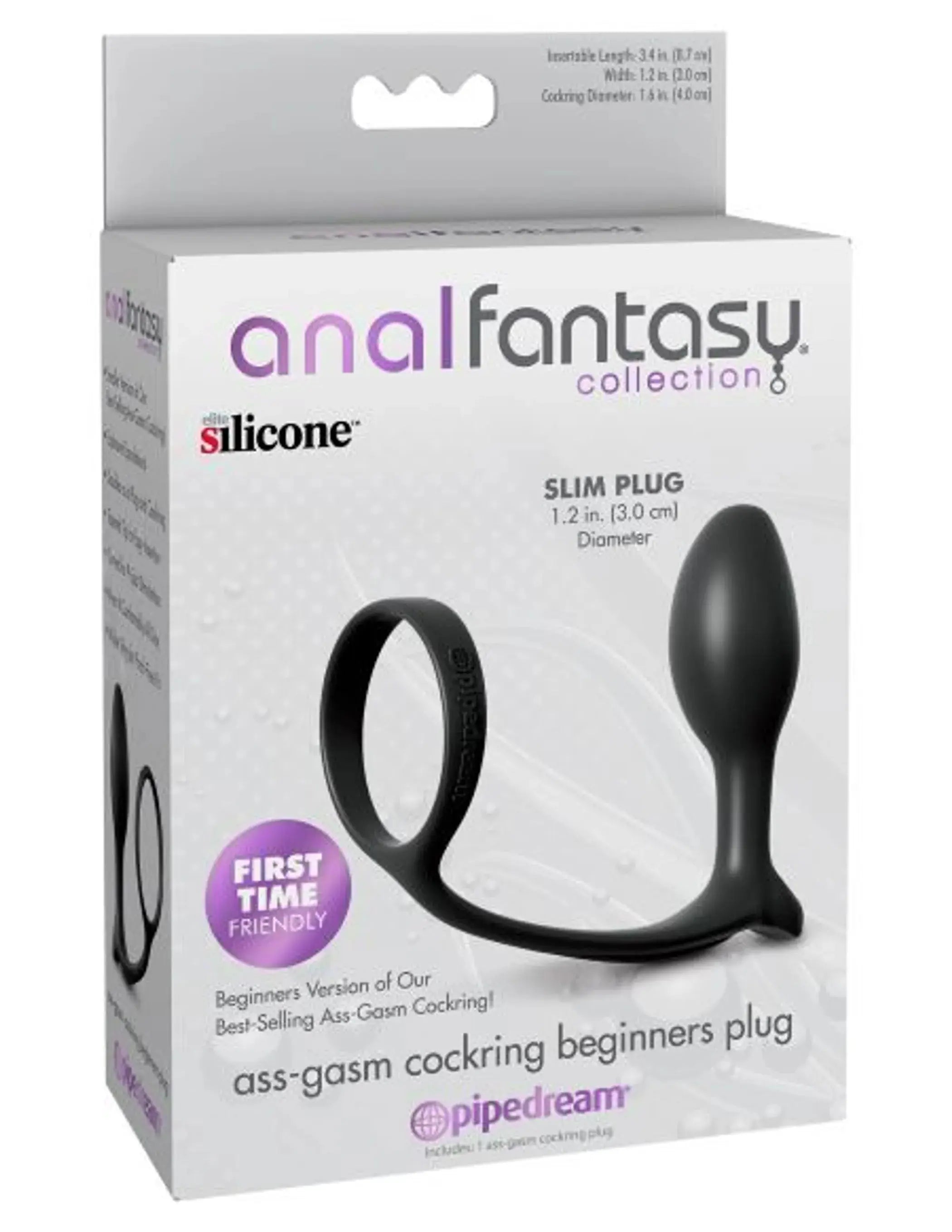 Anal Fantasy Ass Gasm Cock Ring & Beginner's Plug Pipedream Products