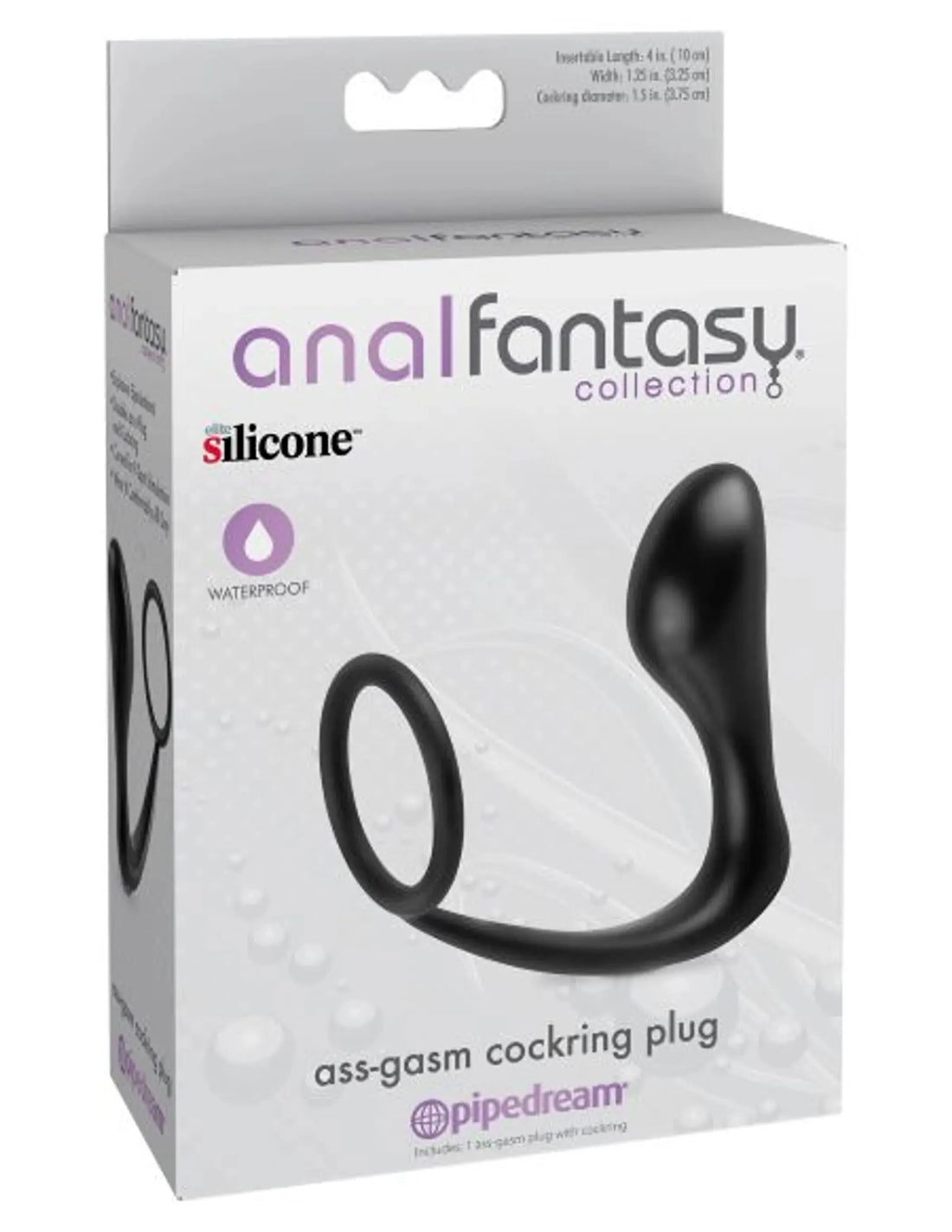 Anal Fantasy Ass-Gasm Cockring Plug Pipedream Products